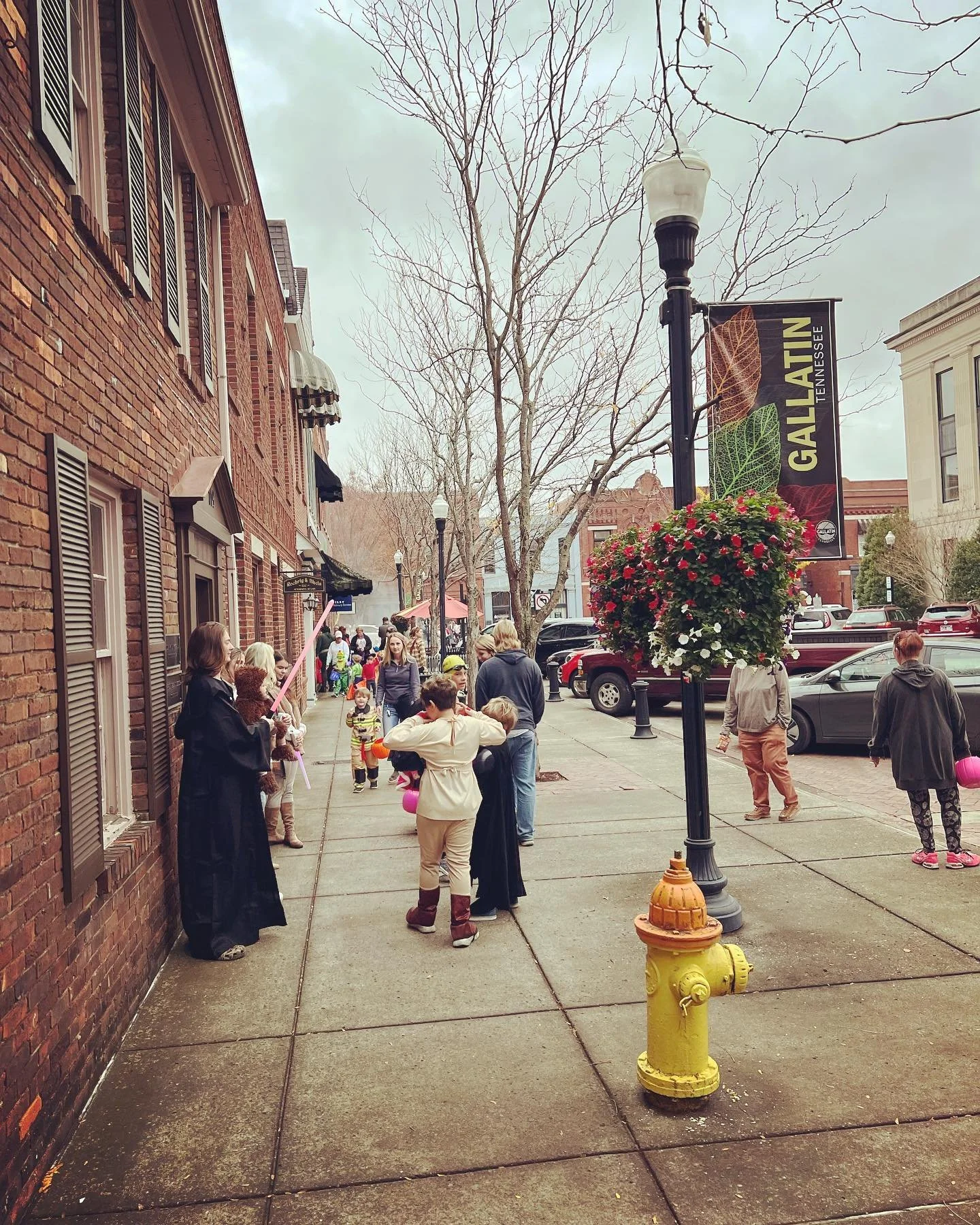 There are several annual events downtown, including Trick or Treating on the Square pictured here.