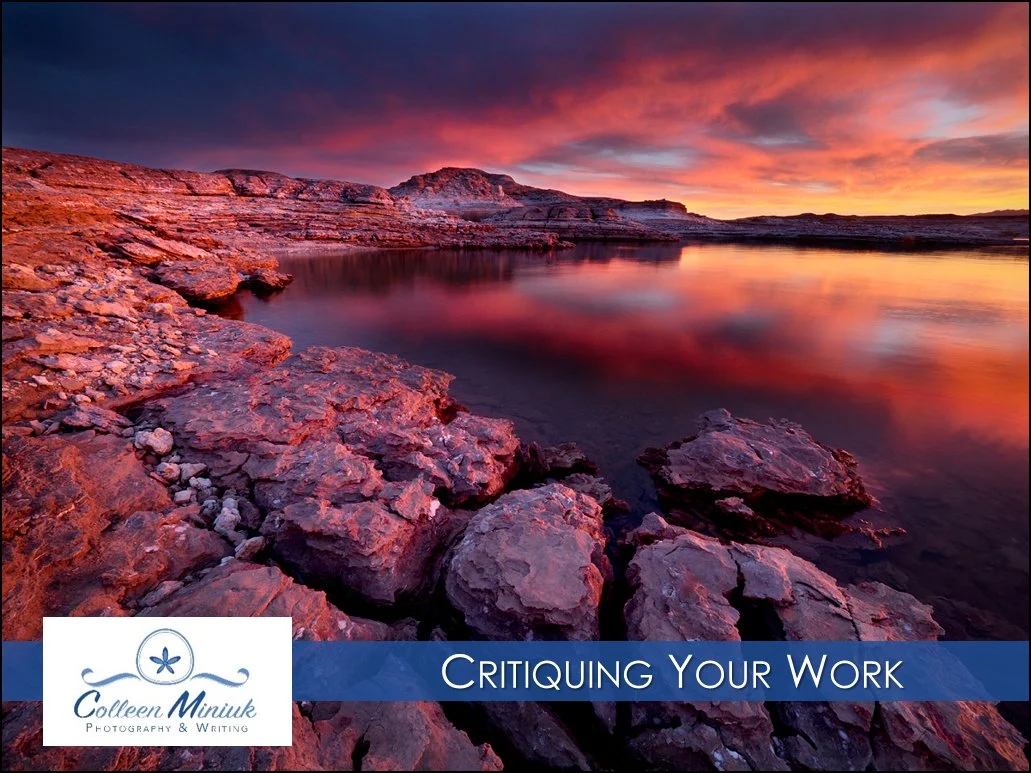 Critiquing Your Work webinar title slide