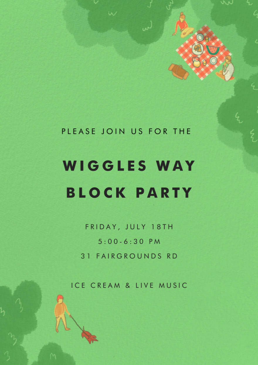 WIGGLES WAY BLOCK PARTY