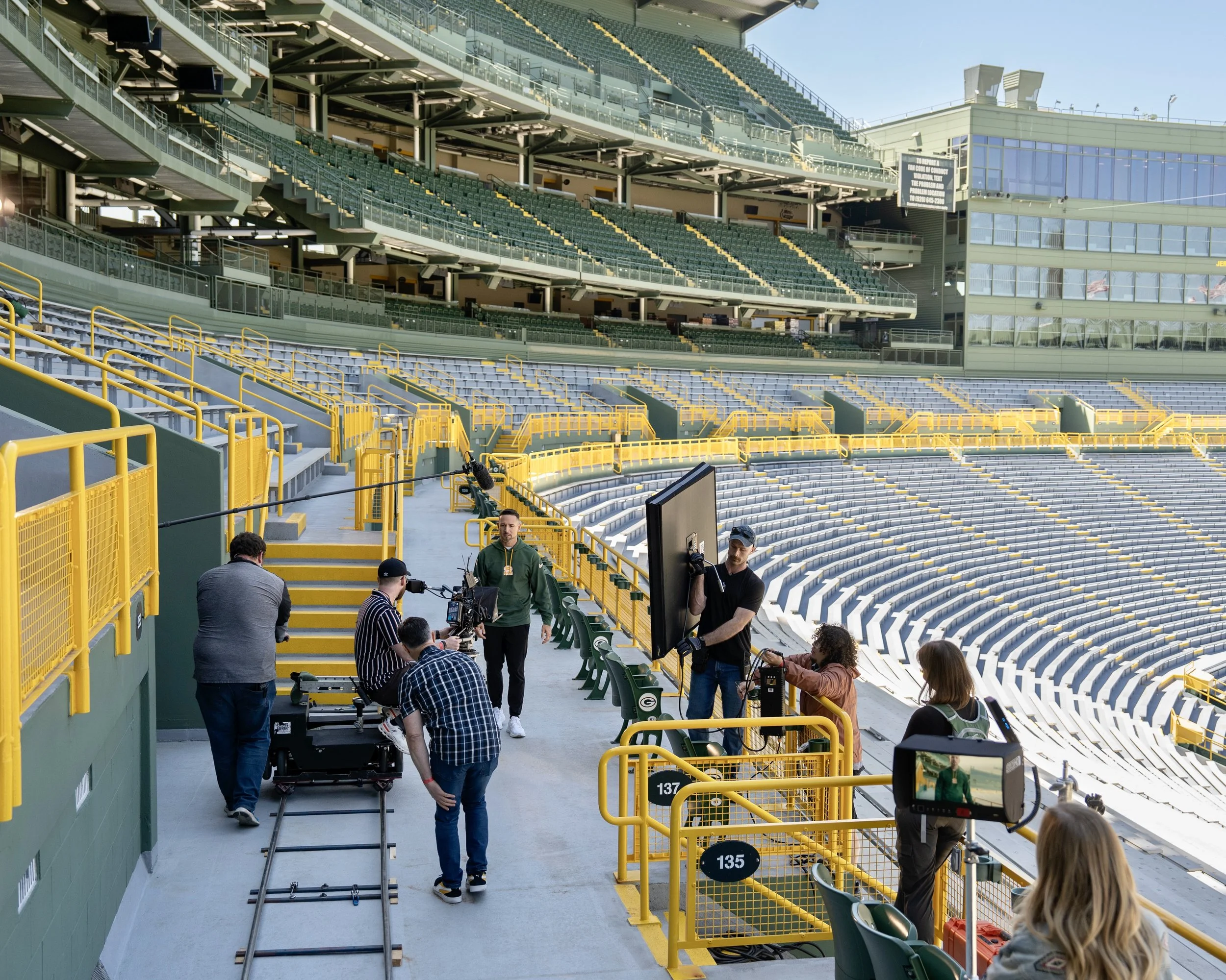 Behind the Scenes Green Bay Packers Lambeau Field The Diligent Company Video Production Madison Wisconsin