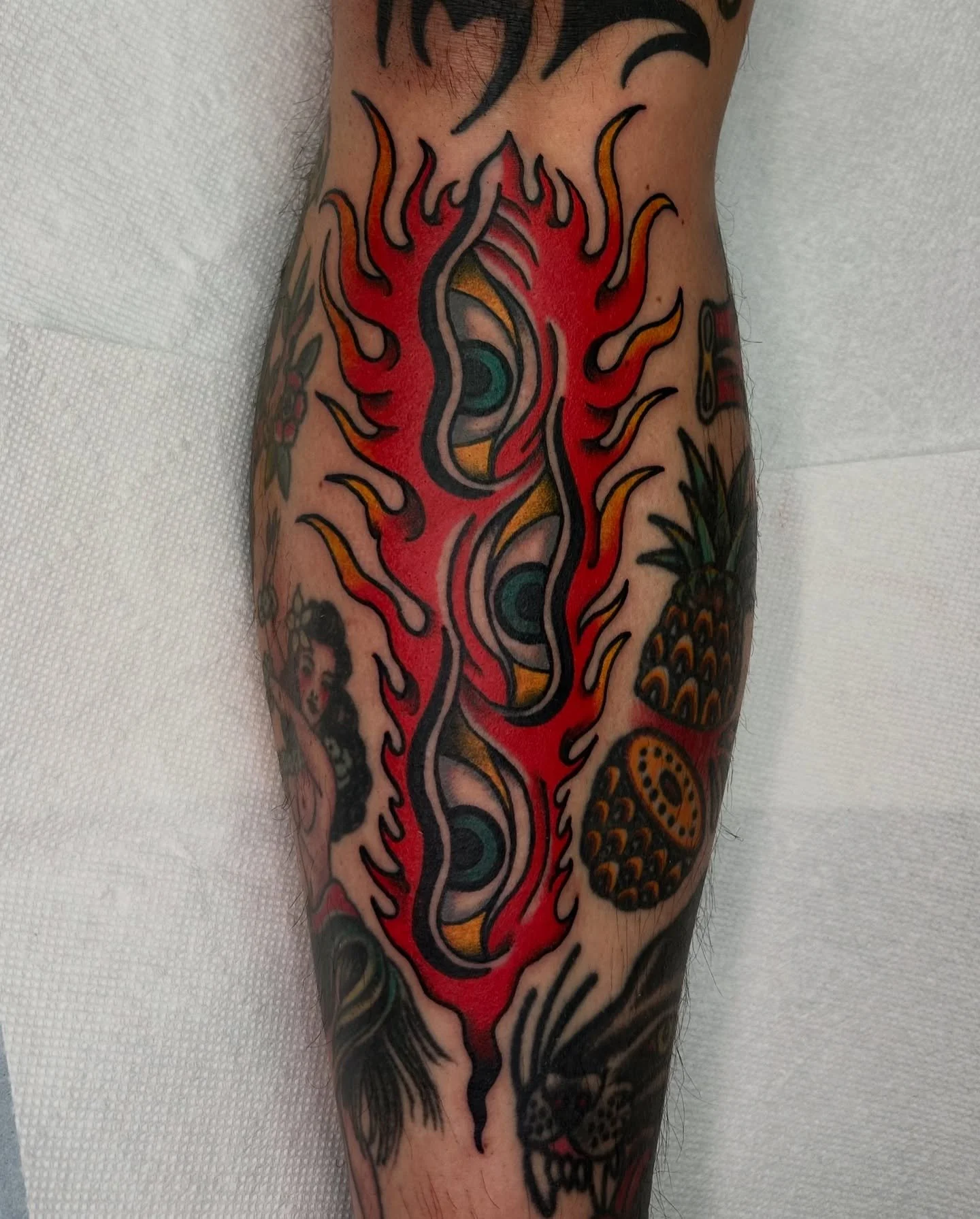 MAN I FORGOT ABOUT THIS ONE IN MARCH. So fun on @justaboutjeff THANK YOU. Such a fun project @enso_tattoo