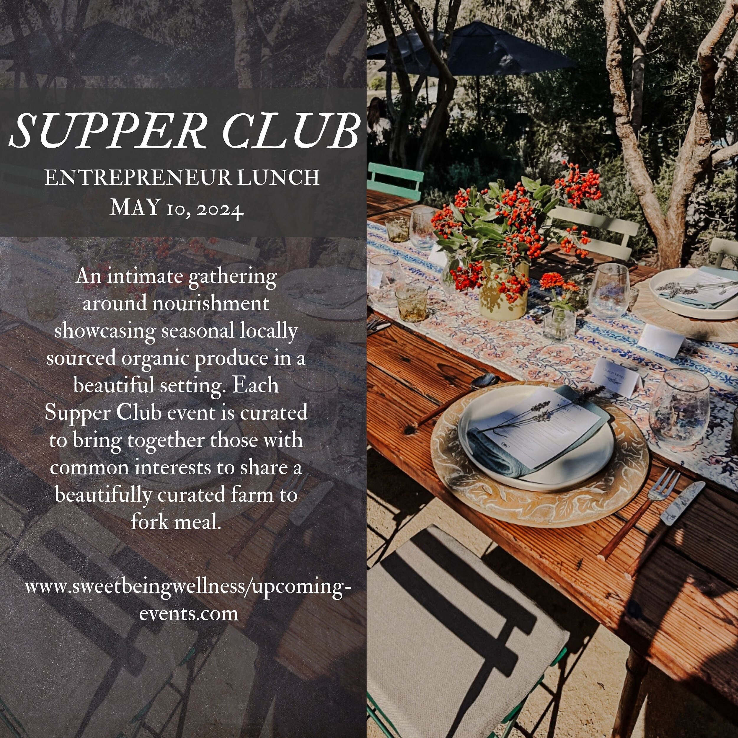 So excited to share my upcoming SUPPER CLUB event is now open for registration!
You can find the link in my bio, story or simply check my website! Looking forward to seeing all you entrepreneurs there!✨