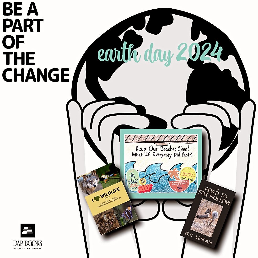 We&rsquo;re celebrating Earth Day with the titles that point us back to this beautiful blue planet. 

Check out the selection today at www.dapbooks.shop.
#earthday2024 #keepourbeachesclean #iheartwildlife #theroadtofoxhollow #dapbooks #diangelopublic