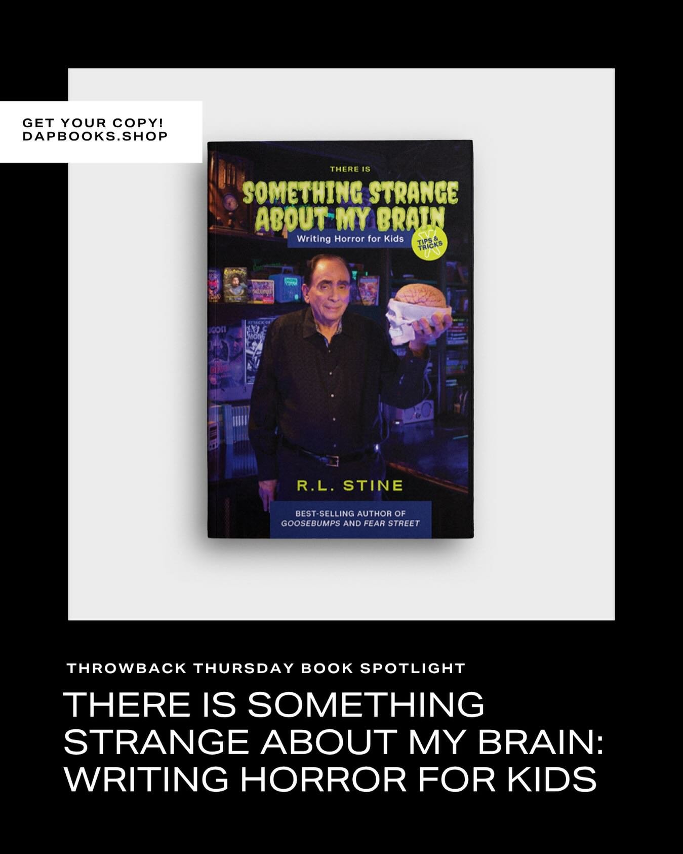 📚 #ThrowbackThursday Read of the Week 📚

Summer brains feeling a little... dusty? 🕸️ Give the kiddos a creative jolt with &ldquo;There&rsquo;s Something Strange About My Brain: Writing Horror for Kids&rdquo; by the legendary R.L. Stine &mdash; yes