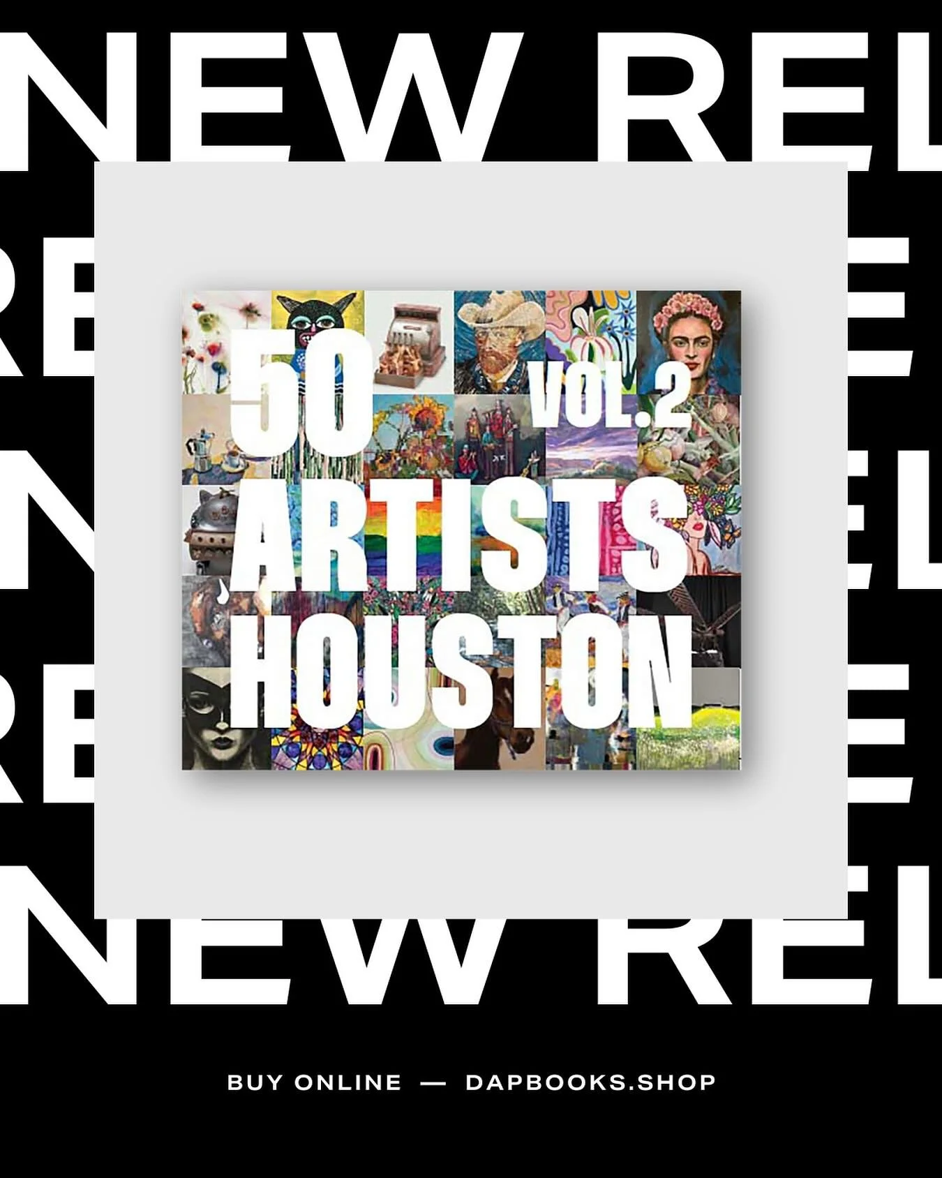 🎨 It&rsquo;s here! 50 Artists Houston Volume 2 launches today &mdash; a stunning celebration of Houston&rsquo;s vibrant, thriving art community. This collection brings together the voices and visions of some of the city&rsquo;s most dynamic creators