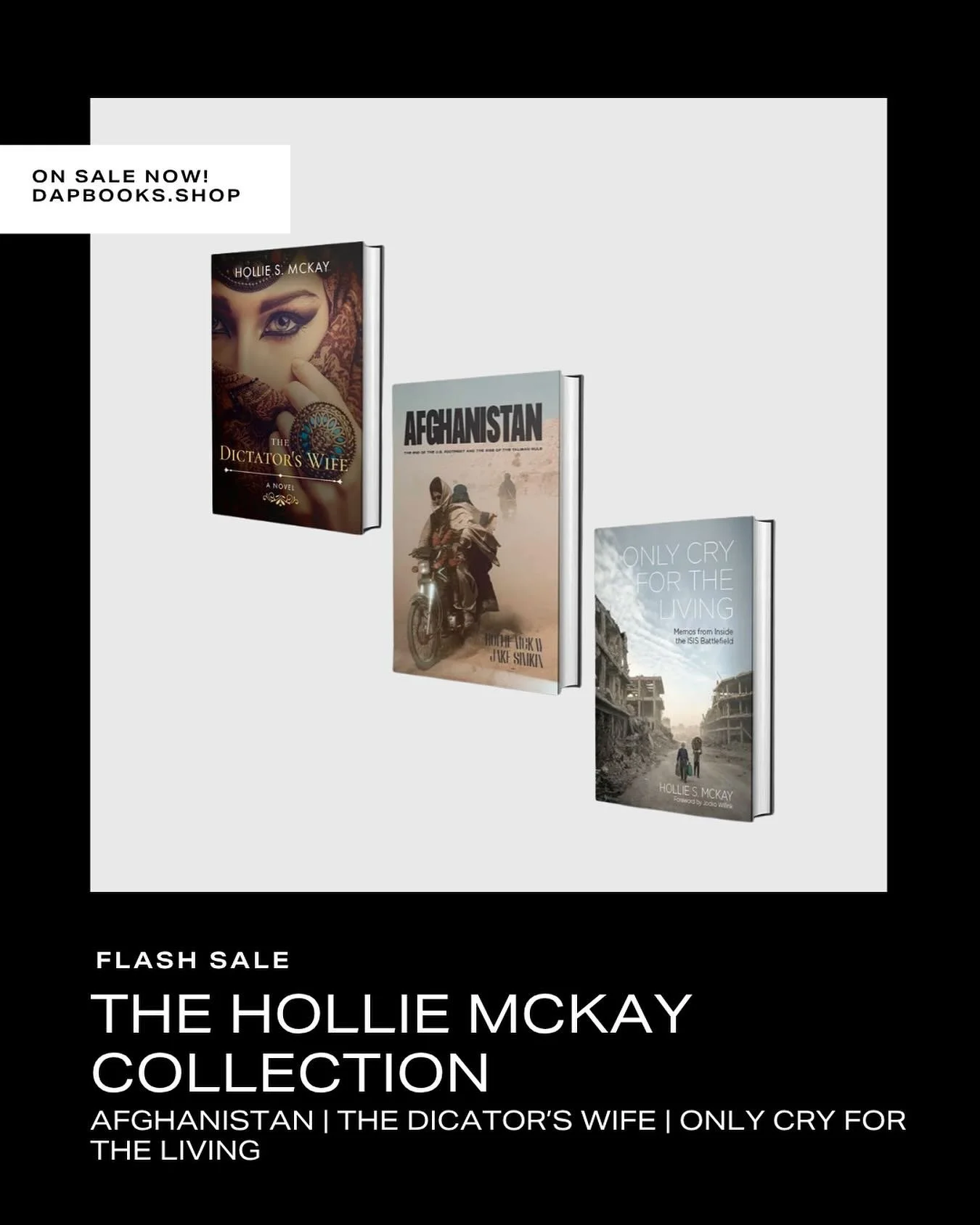 We love a good early holiday flash sale! Lock in the Hollie McKay Collection NOW for just $110! 🚨 
Exclusively at dapbooks.shop
Link in bio!