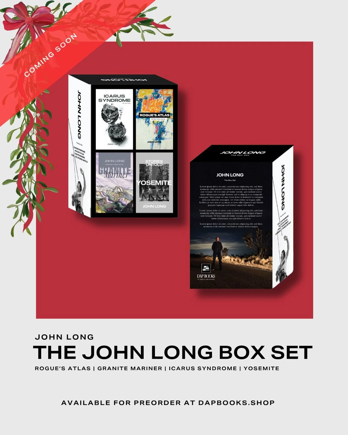 🎄For the Climbers, and the Readers this Holiday Season 🎁

We have something amazing to look forward to this holiday season, especially for avid readers and adventurers alike. We&rsquo;re excited to announce the upcoming John Long Box Set, available