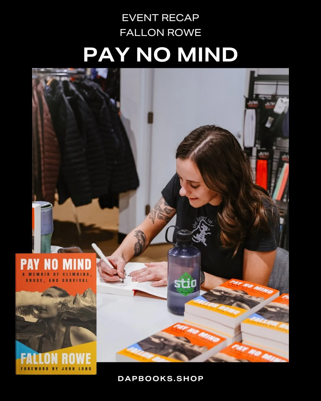 Last Friday night at The Desert Rat was nothing short of inspiring ✨ 

Fallon Rowe brought the room to life as she shared more about her gripping memoir Pay No Mind, and every person there felt the power of her journey.

We celebrated, we connected, 