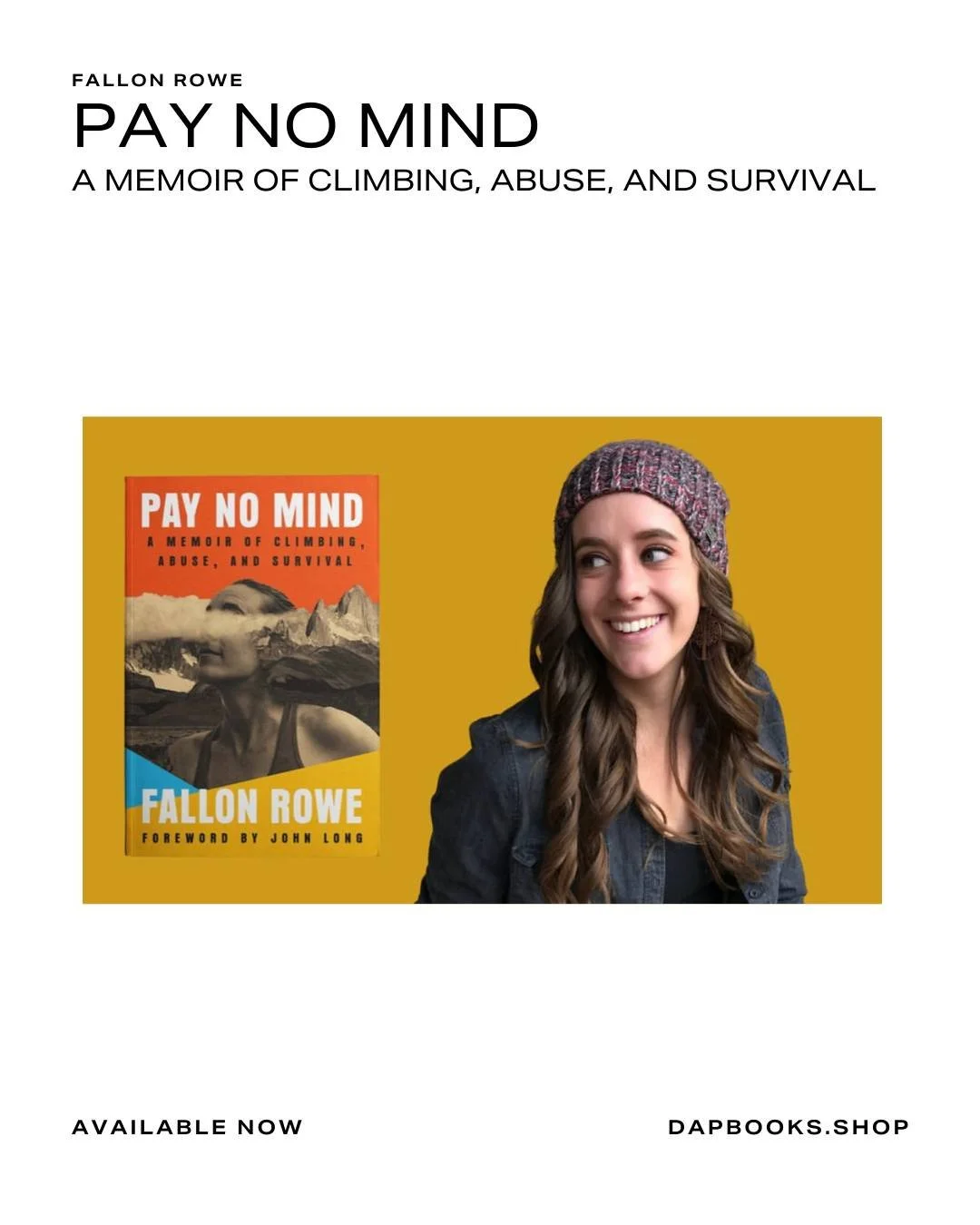 We&rsquo;re proud to publish authors who bring honesty, courage, and originality to the page. @fallonclimbs thrives with multiple identities: dirtbag climber, high school science teacher, writer, geoscience researcher, photographer, climbing coach, a