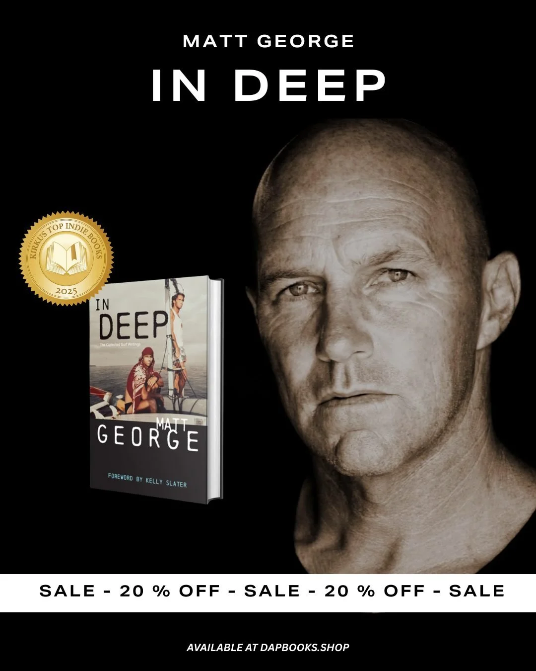 If you're wishing for warm, sunny days instead of cold, gray skies, In Deep is a great "mind over matter" winter read for you. One reviewer said this: Matt George's writing is literary, fluid, fluent, moving, at times funny, at times poigna