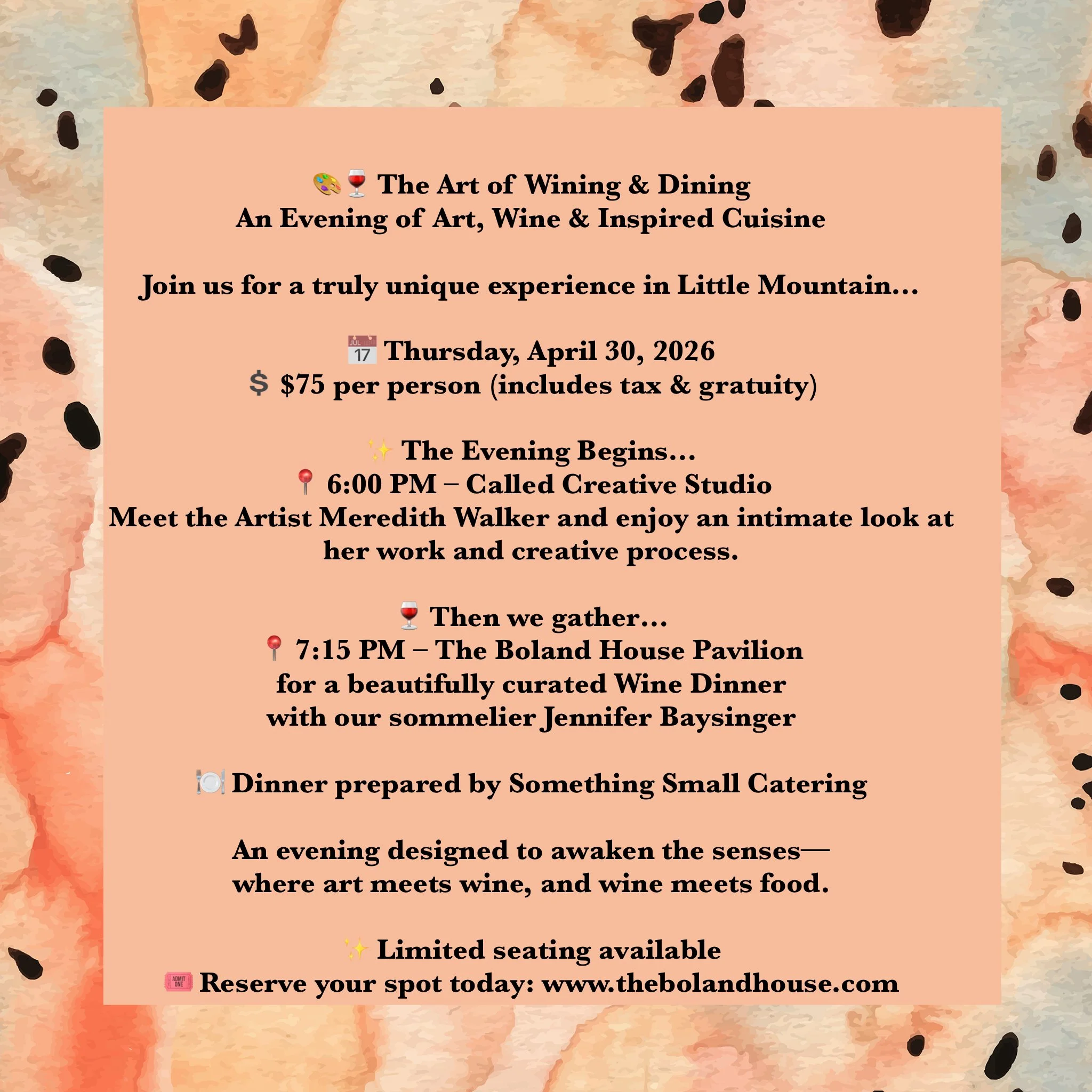 The Art of Wining & Dining Experience