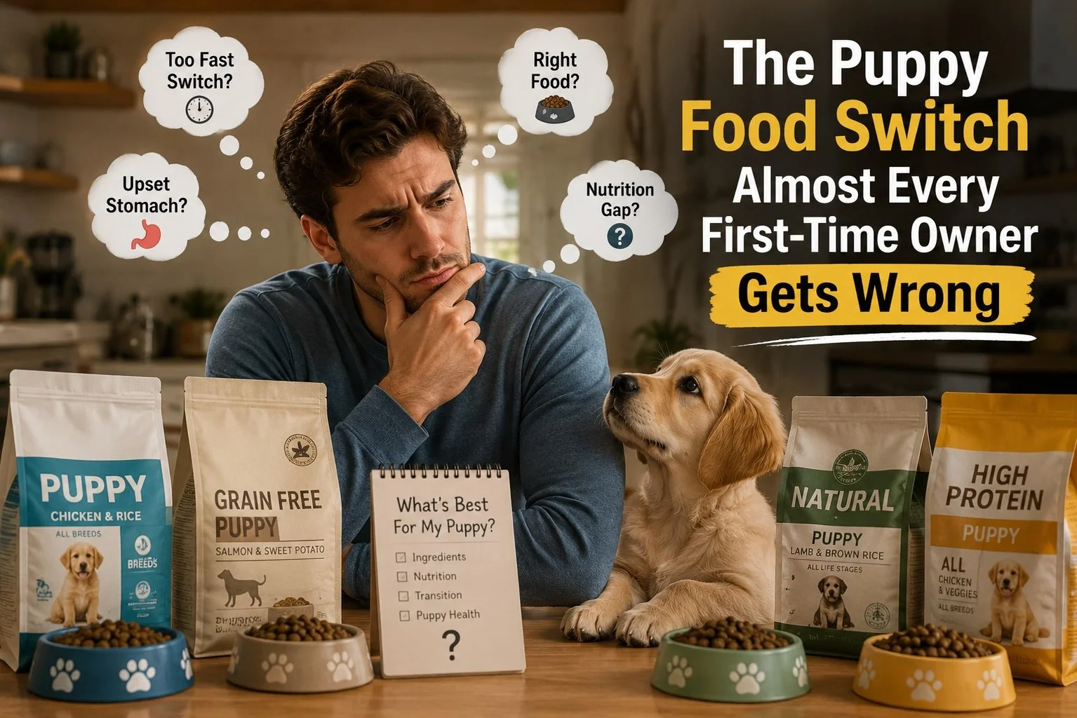 The Puppy Food Switch Almost Every First-Time Owner Gets Wrong