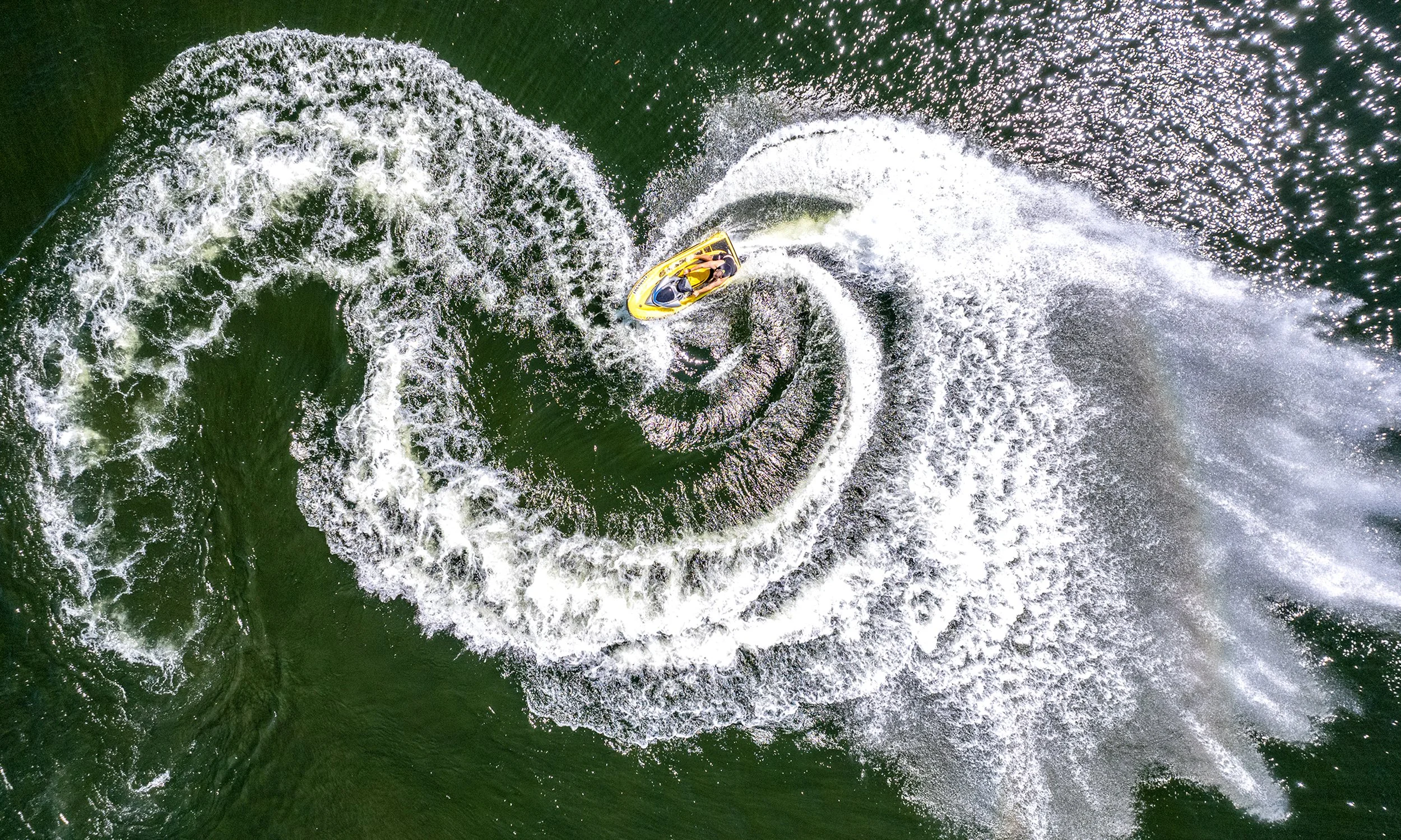 Wyatt Yoemans shreds up the Snake River on a Seadoo jet ski Sept. 14, 2022, near Hells Gate State Park in Lewiston, Idaho.