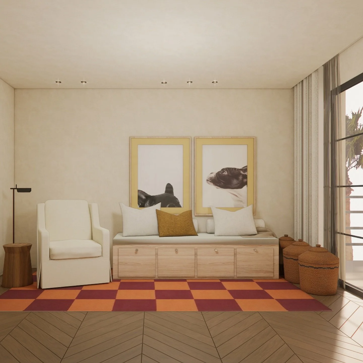 Cuando un proyecto de Room by Room evoluciona a una propuesta completa de Dise&ntilde;o de Interiores.

Y esta no podr&iacute;a tenerme m&aacute;s contenta de para qui&eacute;n se ha estado pensando y dise&ntilde;ando. Un espacio de juego sin perder 