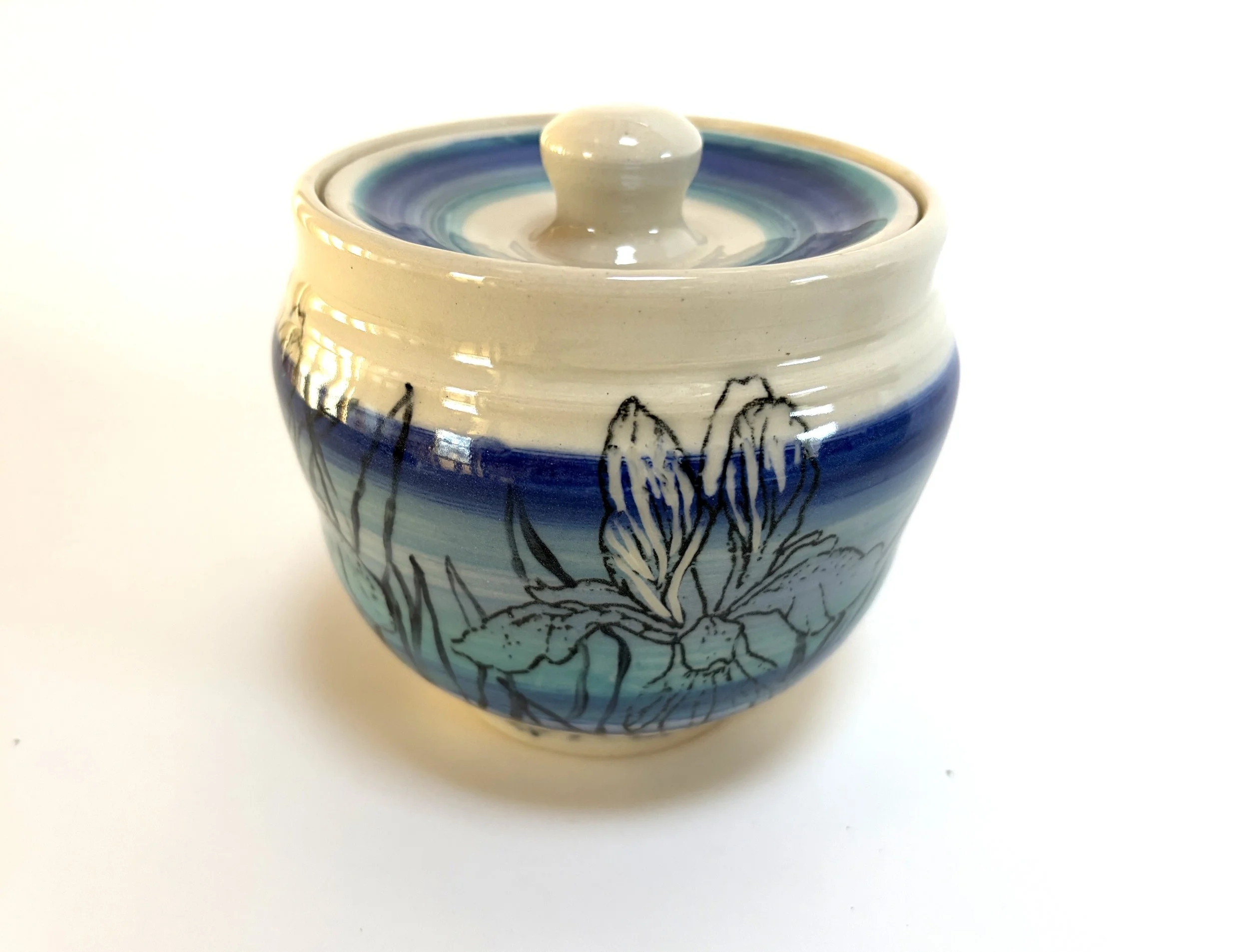 Iris Garlic Jar