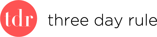 three day rule logo