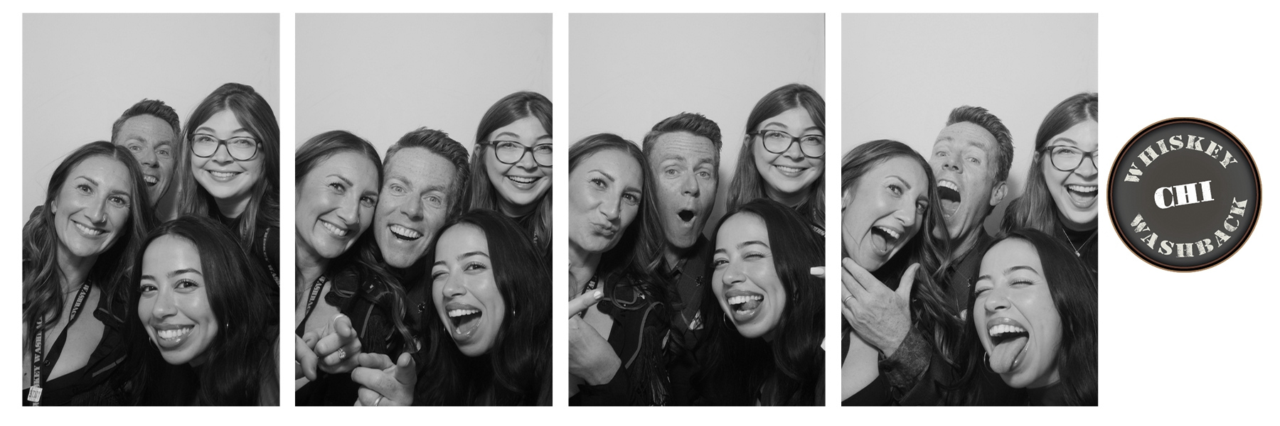 Team Photo Booth Shot from Whiskey Washback Chicago