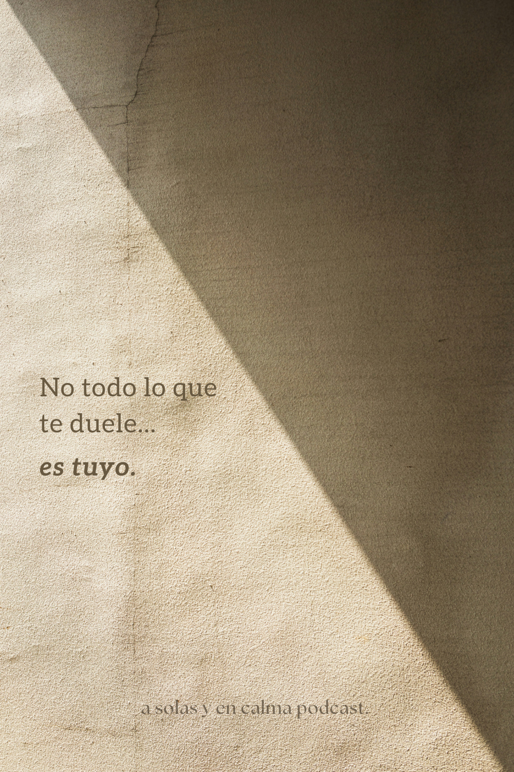 no todo lo que te duele es tuyo