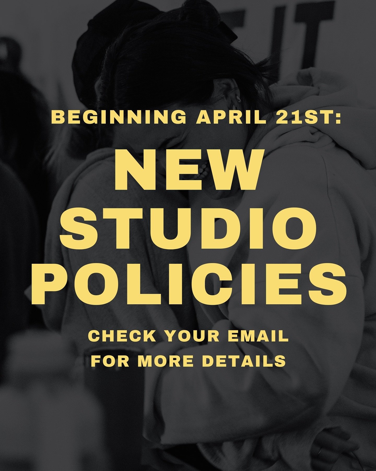 NEW POLICIES GO INTO EFFECT TODAY, 4/21. 📣

Grit fam, we sent a detailed email yesterday afternoon outlining everything you need to know. We aim to provide the best possible experience for our Grit community and are always here to help! Please email