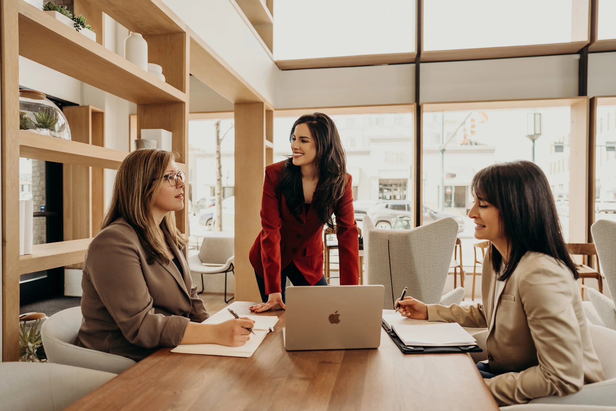 Female leaders in a strategy meeting