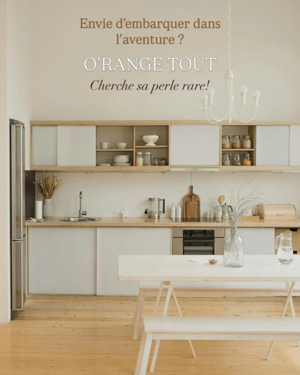 🍊 O&rsquo;RANGE TOUT EMBAUCHE!

Tu es une personne organis&eacute;e, minutieuse et tu aimes transformer les espaces?
Le tri, le d&eacute;sencombrement et l&rsquo;organisation te passionnent?

Tu appr&eacute;cies aussi la rencontre humaine, le contac