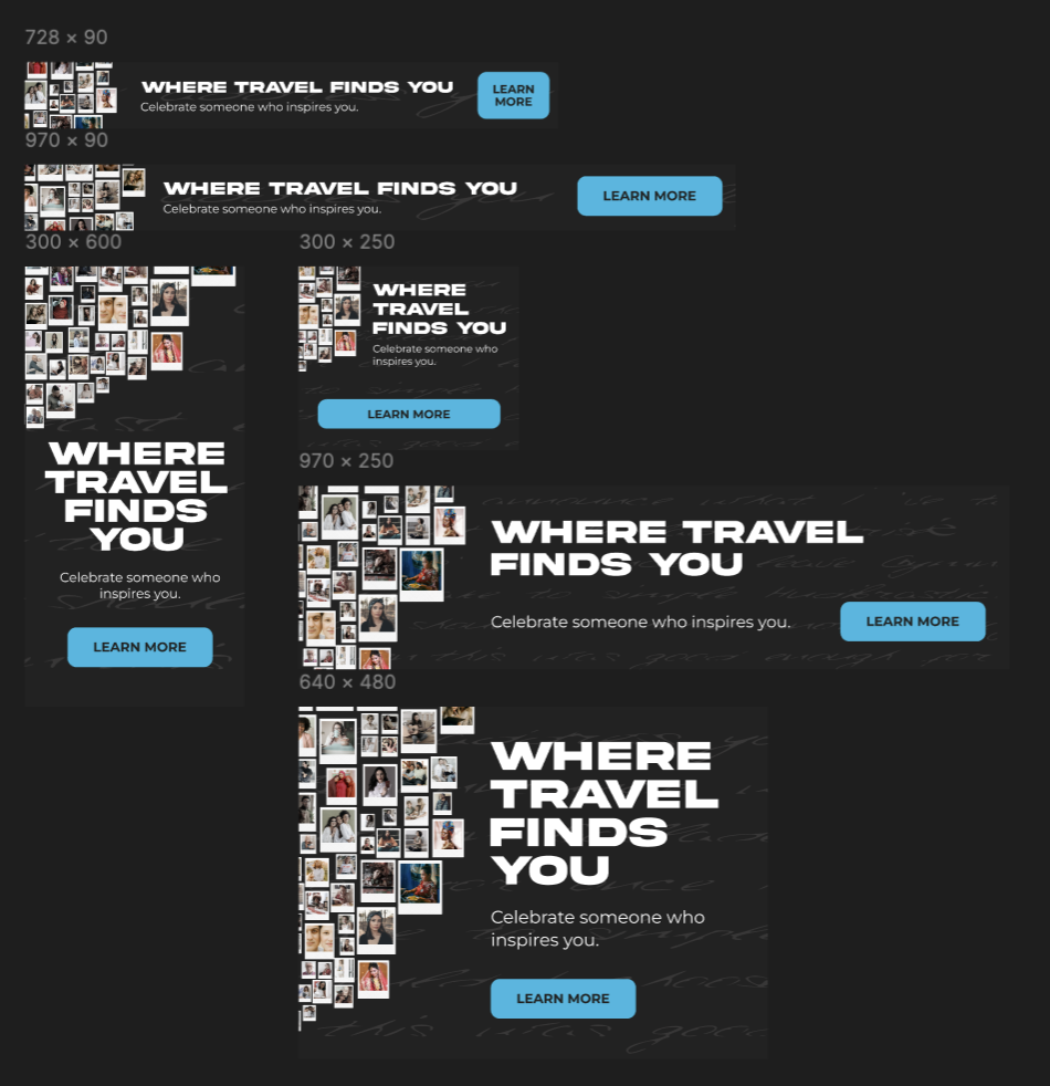 [Where Travel Finds You - Banner Ads]