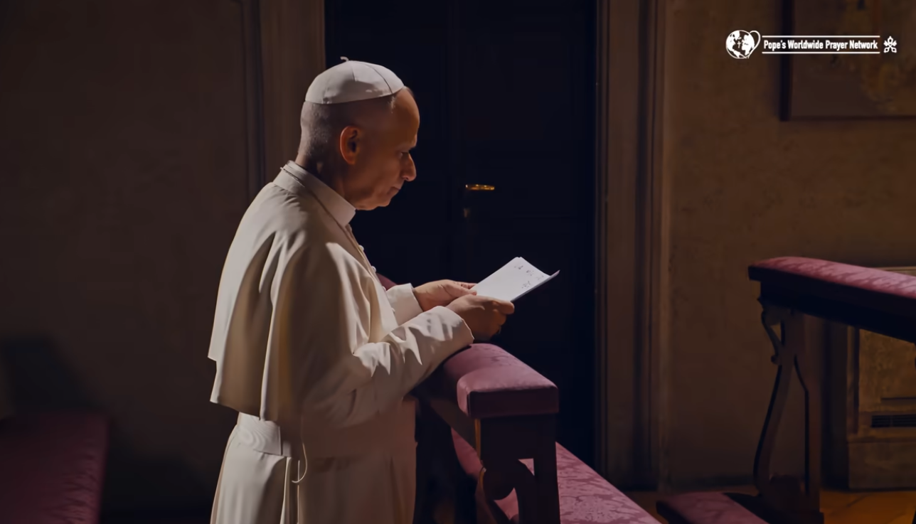 Take a moment, pray with the Pope