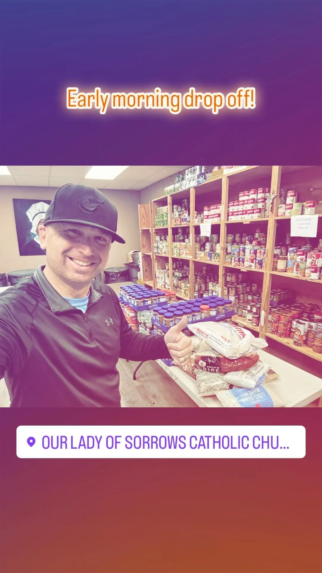 @beyondyourdoors it is so peaceful coming so early in the morning to make this huge drop off. #community #family #memories #new
#feelsgoodtogive #spreadthelove #familygiving #fillthoseshelves #pantriesneedhelp #oatmeal
#yearofgiving #sharethelove