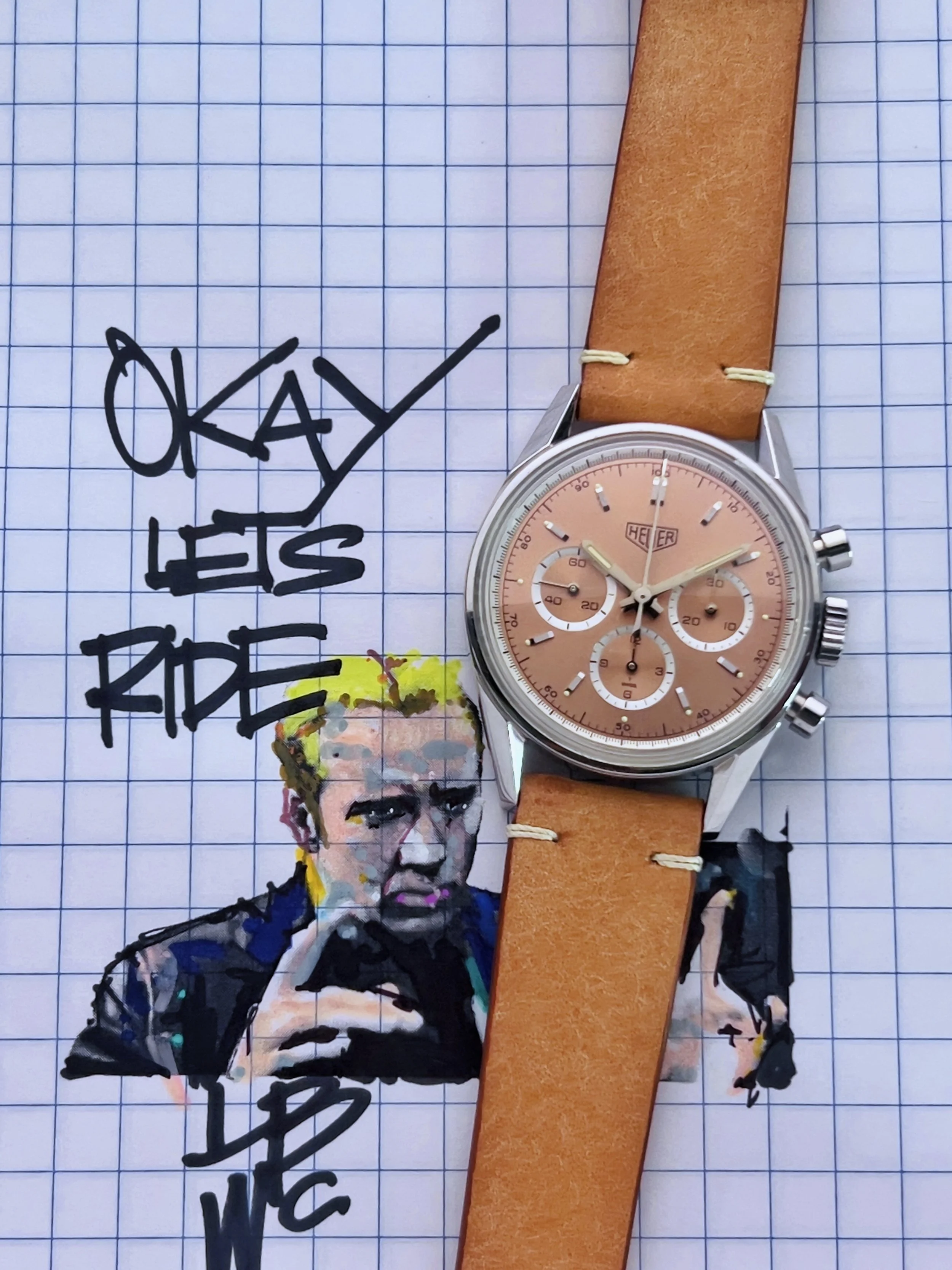 Tag Heuer Carrera Chronograph ref CS3112 reissue 1964 Salmon