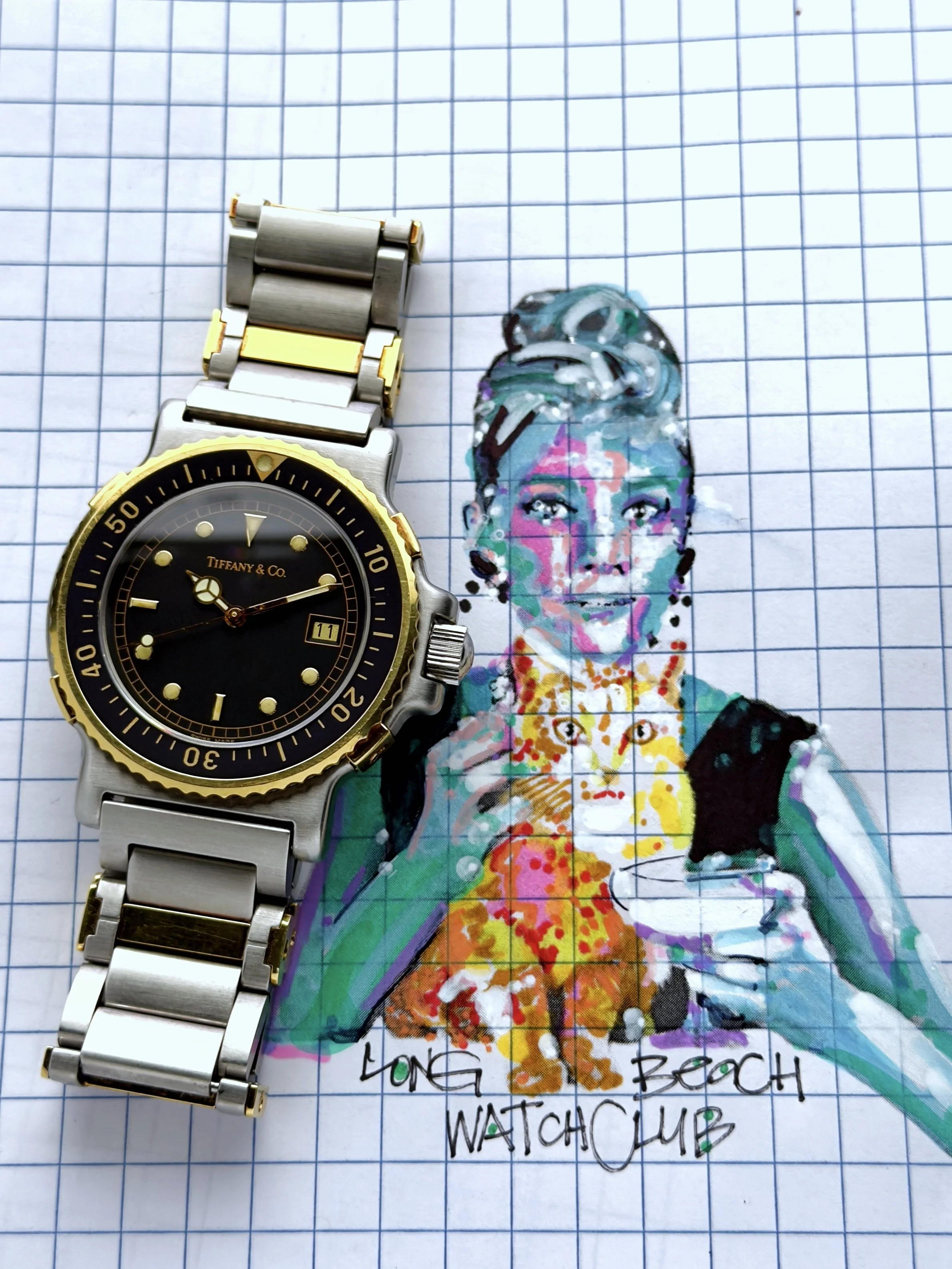 Tiffany and Co. 18k Two-Tone Diver Ref. M0722
