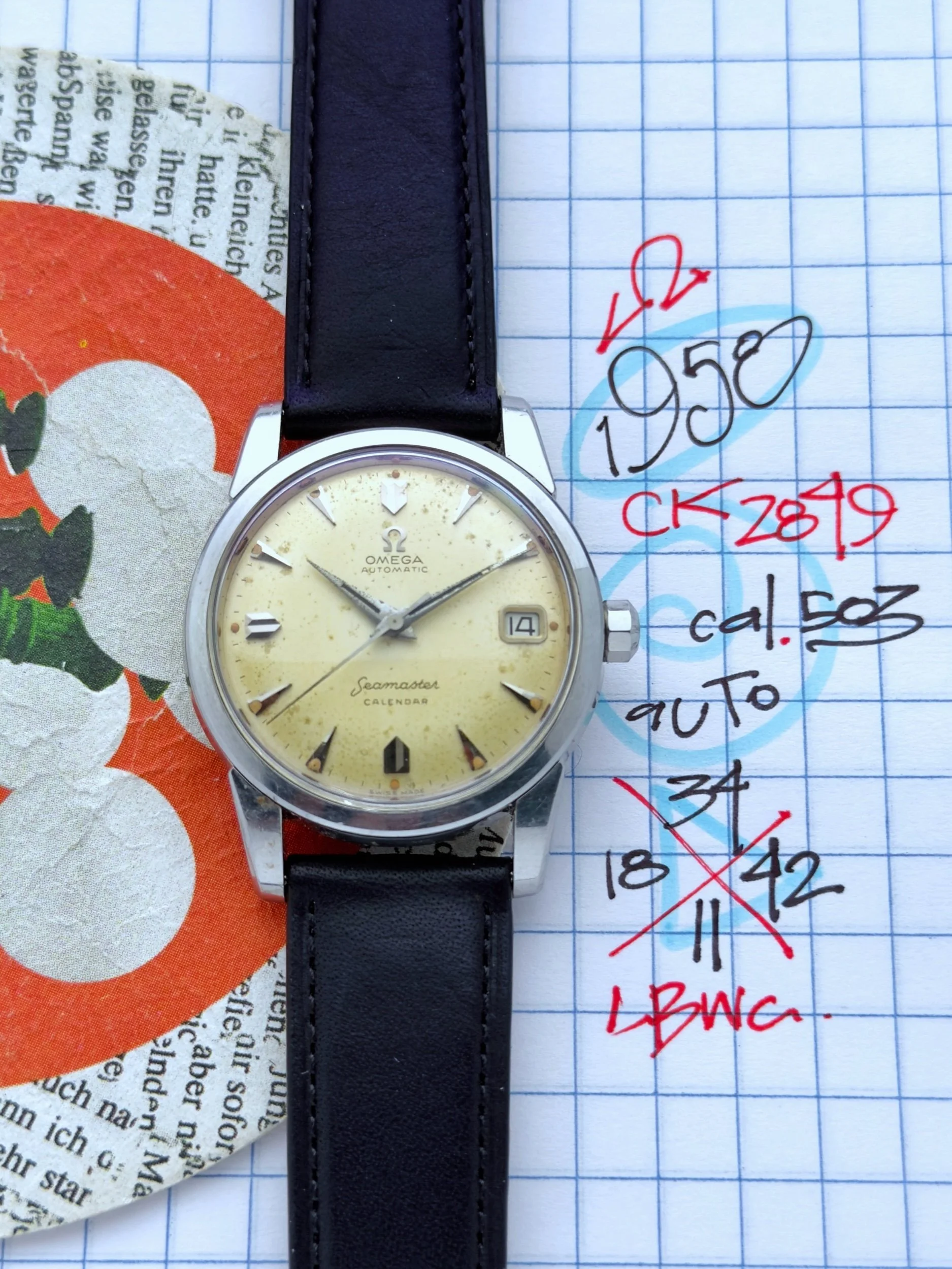 Omega Seamaster CK 2849 circa 1958