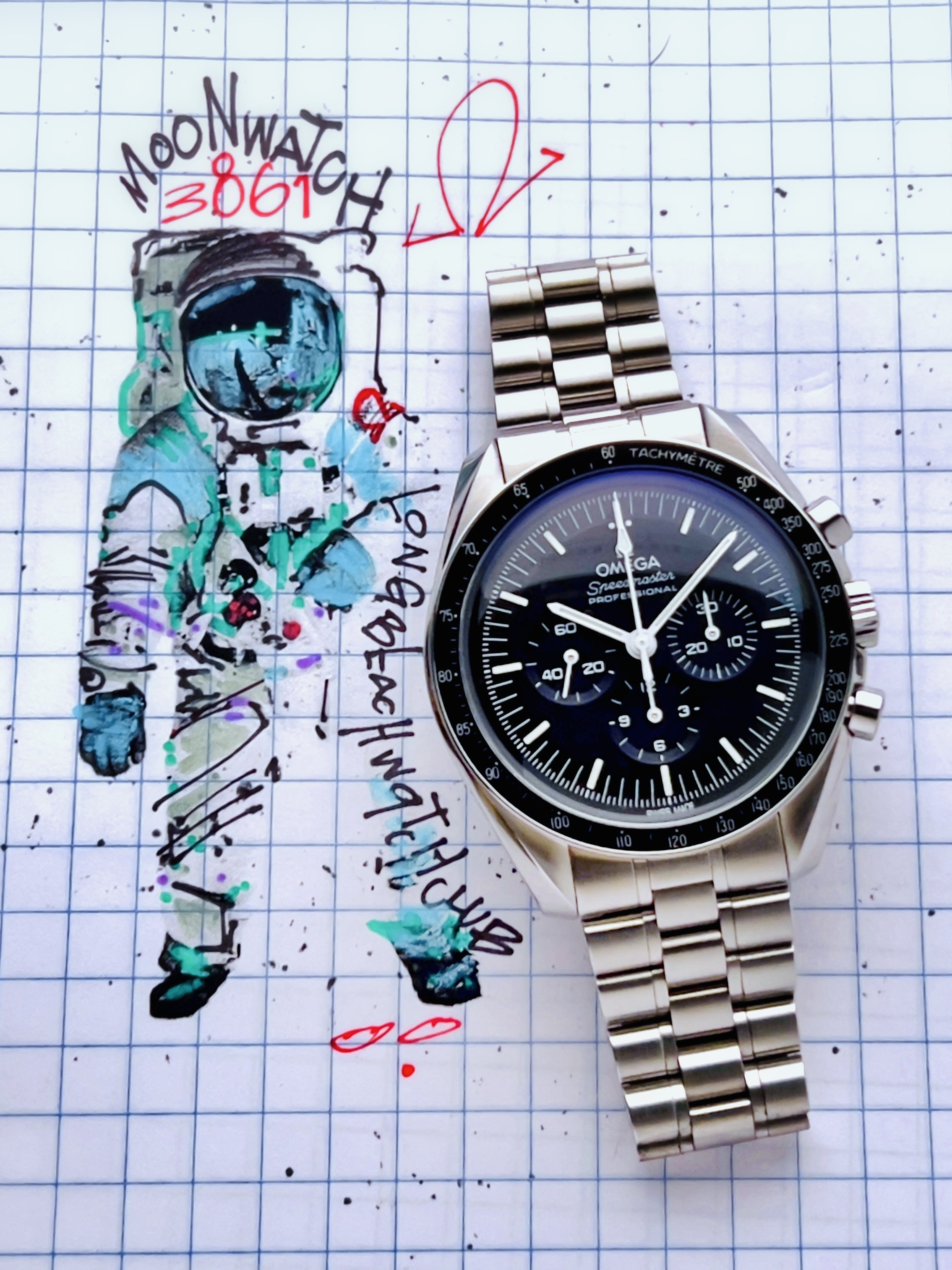 Omega Speedmaster Professional Moonwatch cal. 3861 full set 2023