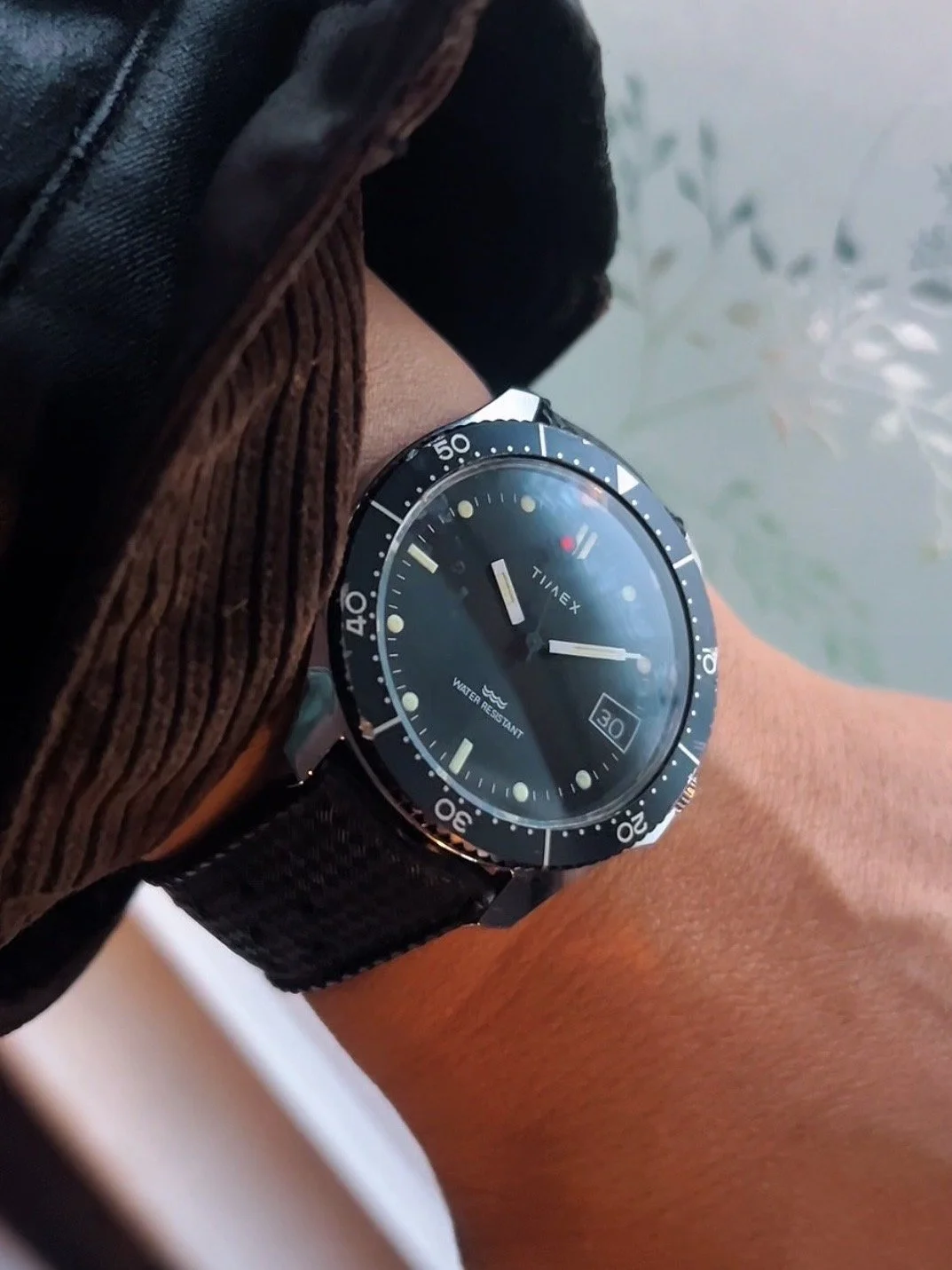 Timex Red Dot Diver Vintage Manual Wind