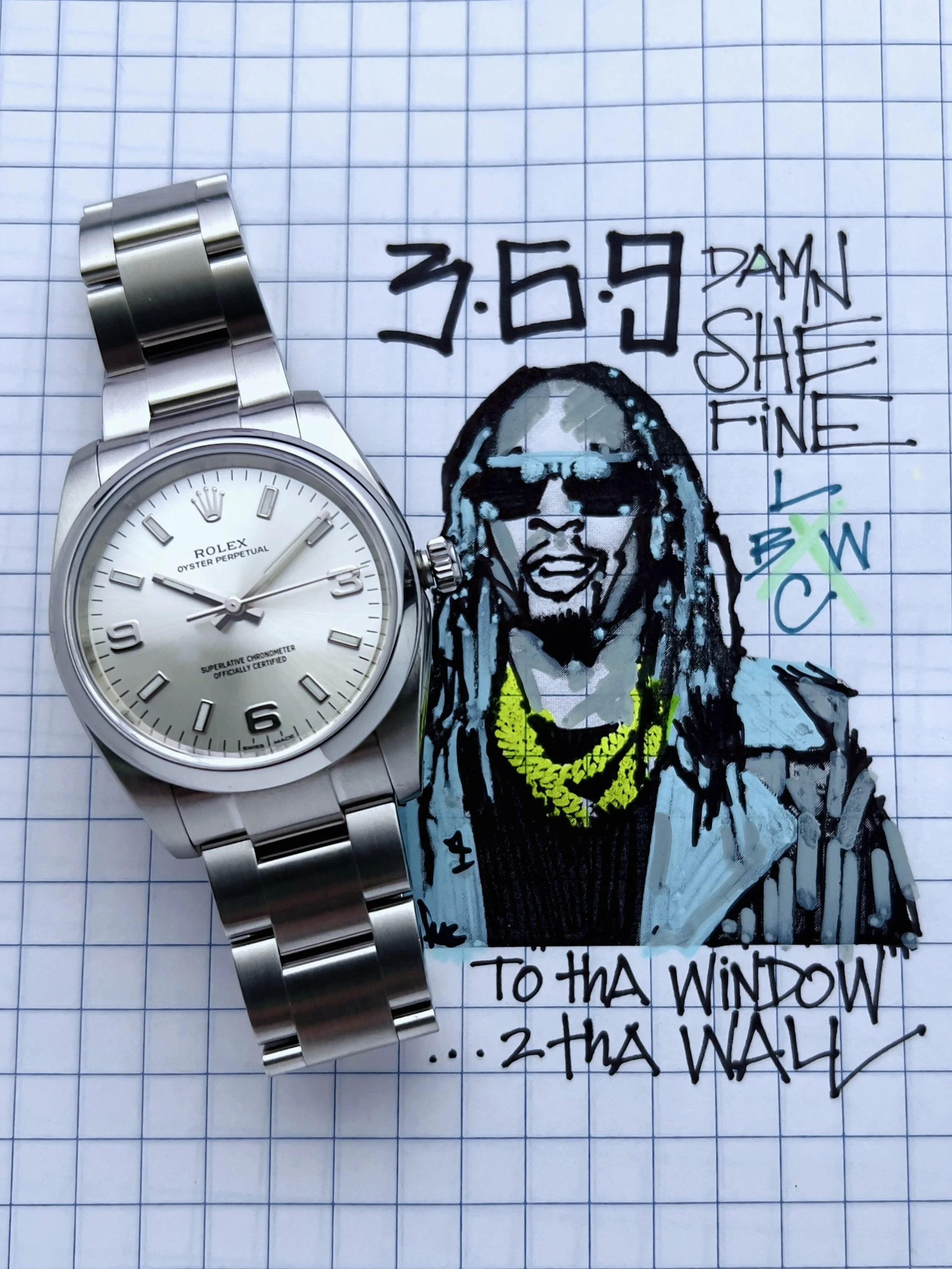 Rolex Oyster Perpetual 34 ref. 114200 Full set 2017 with 2025 Rolex CPO