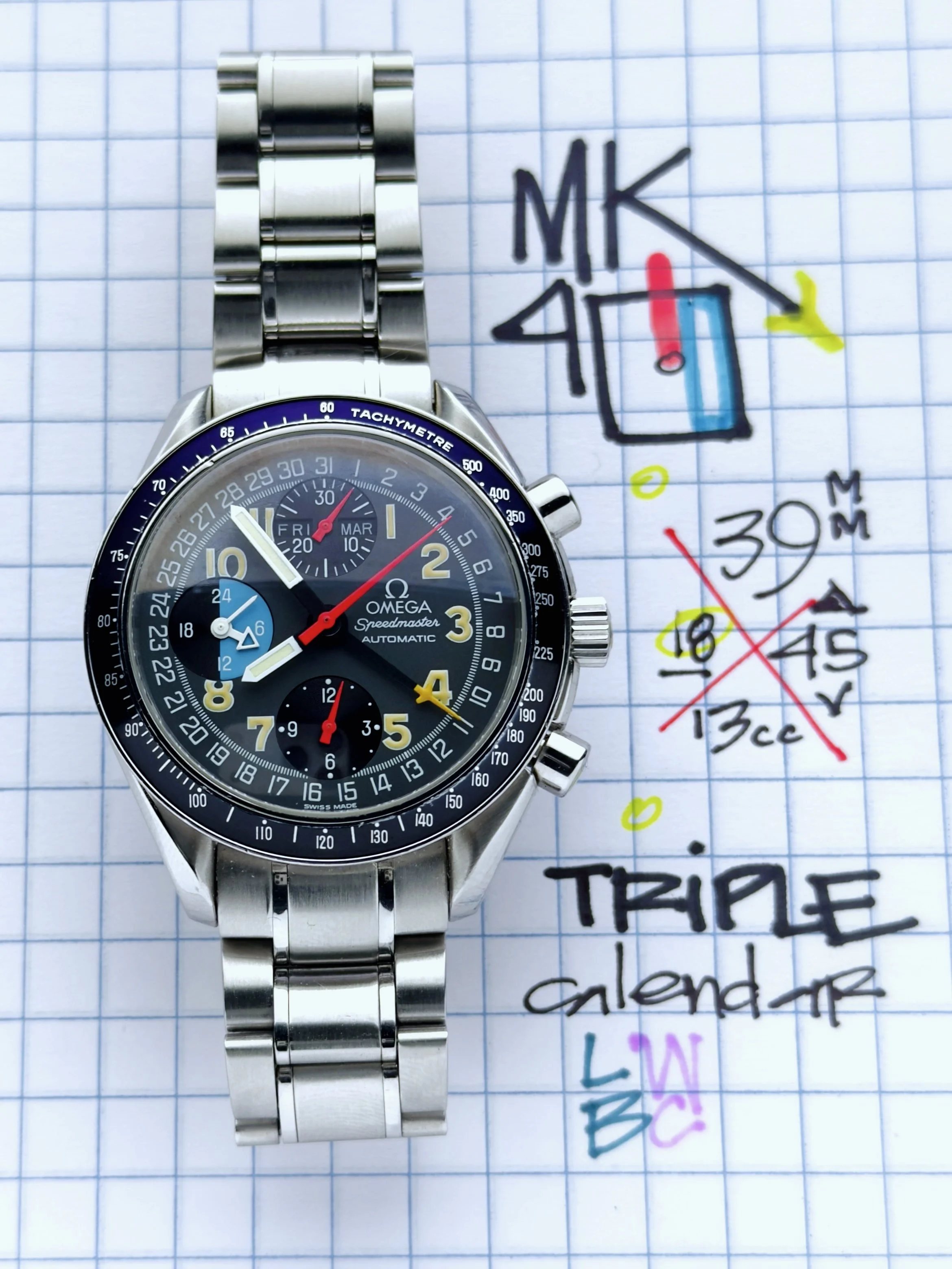 Omega Speedmaster Triple Calendar Mark 40 MK40