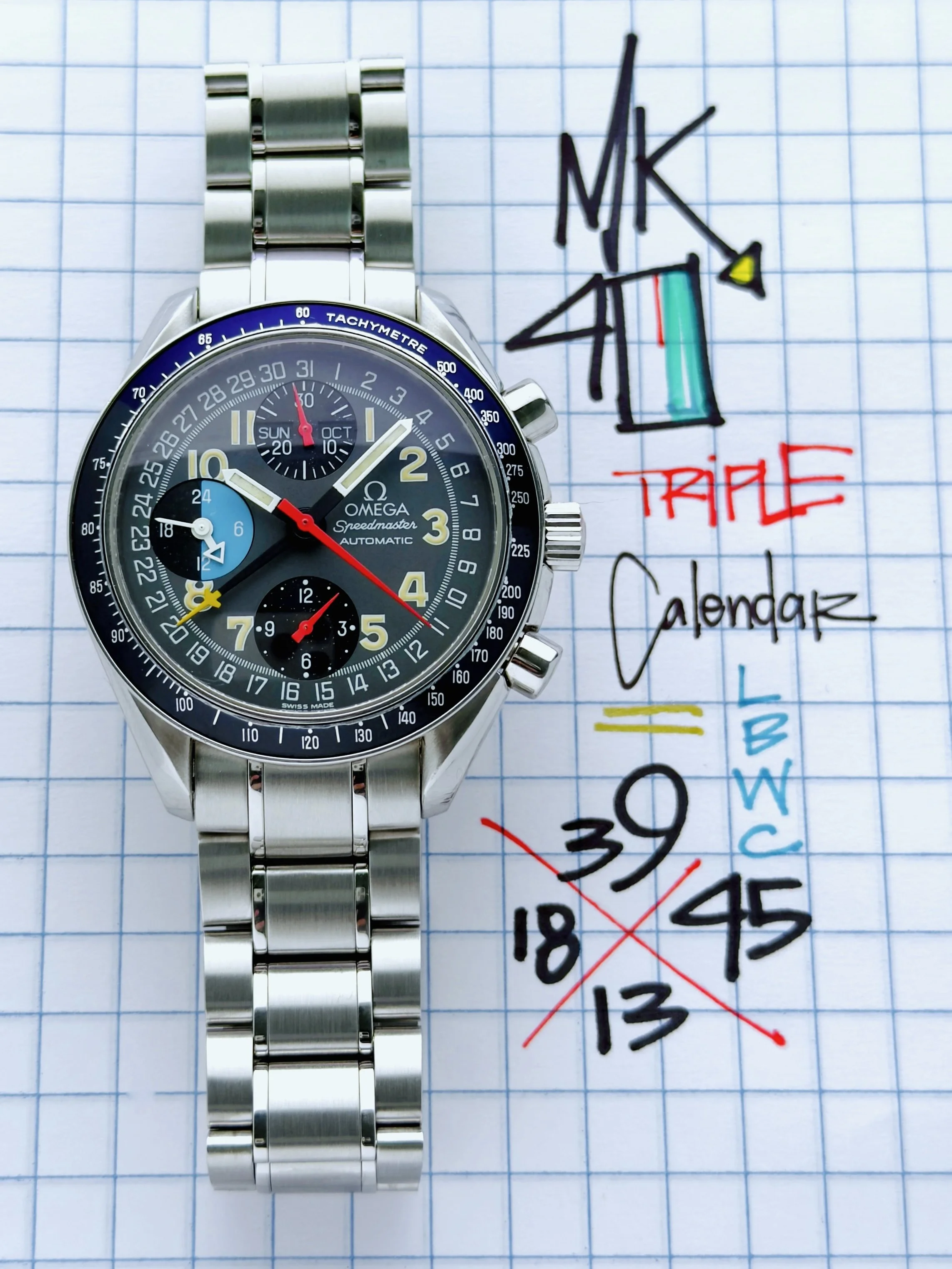 Omega Speedmaster Triple Calendar Mark 40 MK40