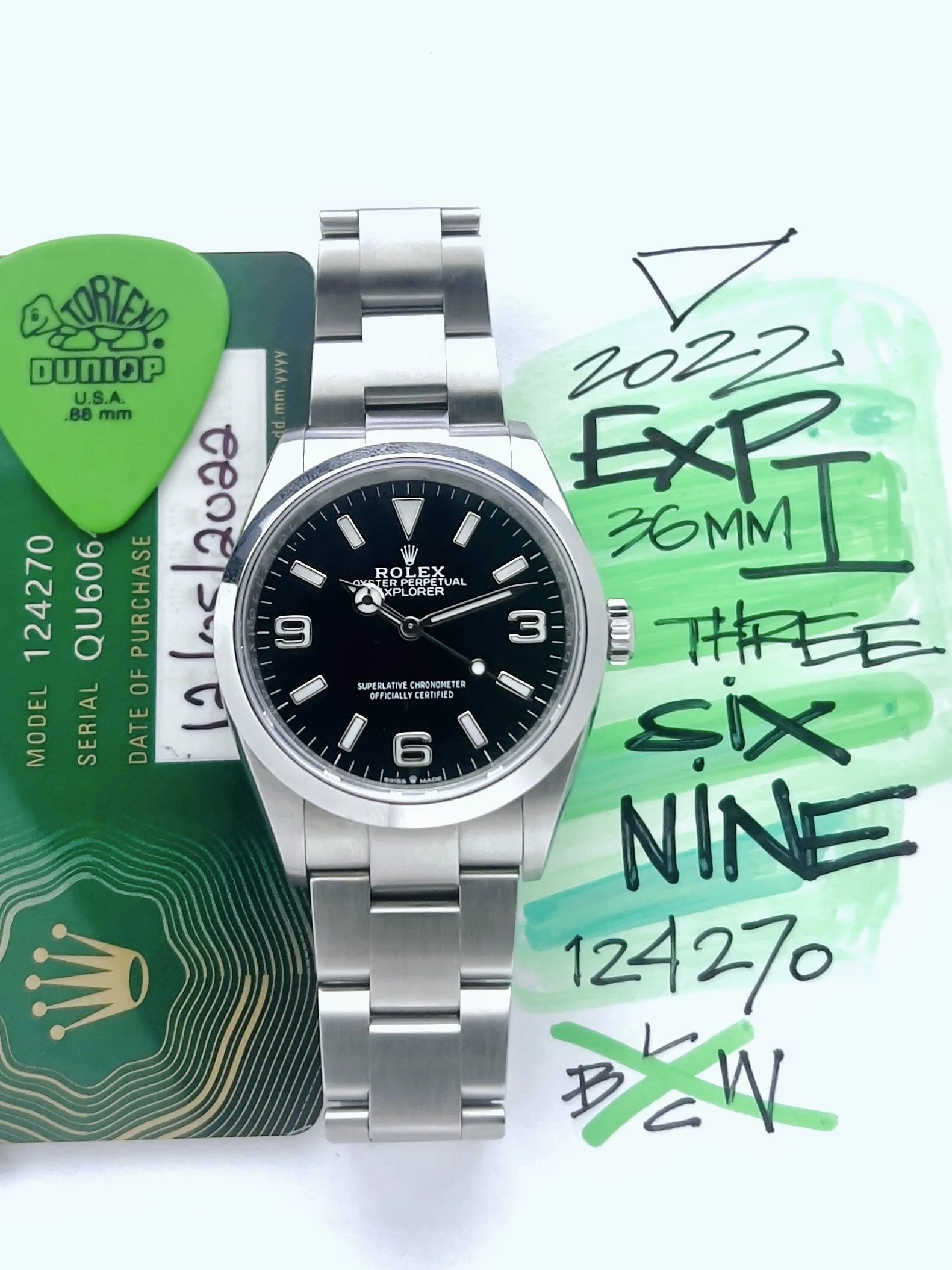 Rolex Explorer I ref 124270 from 2024