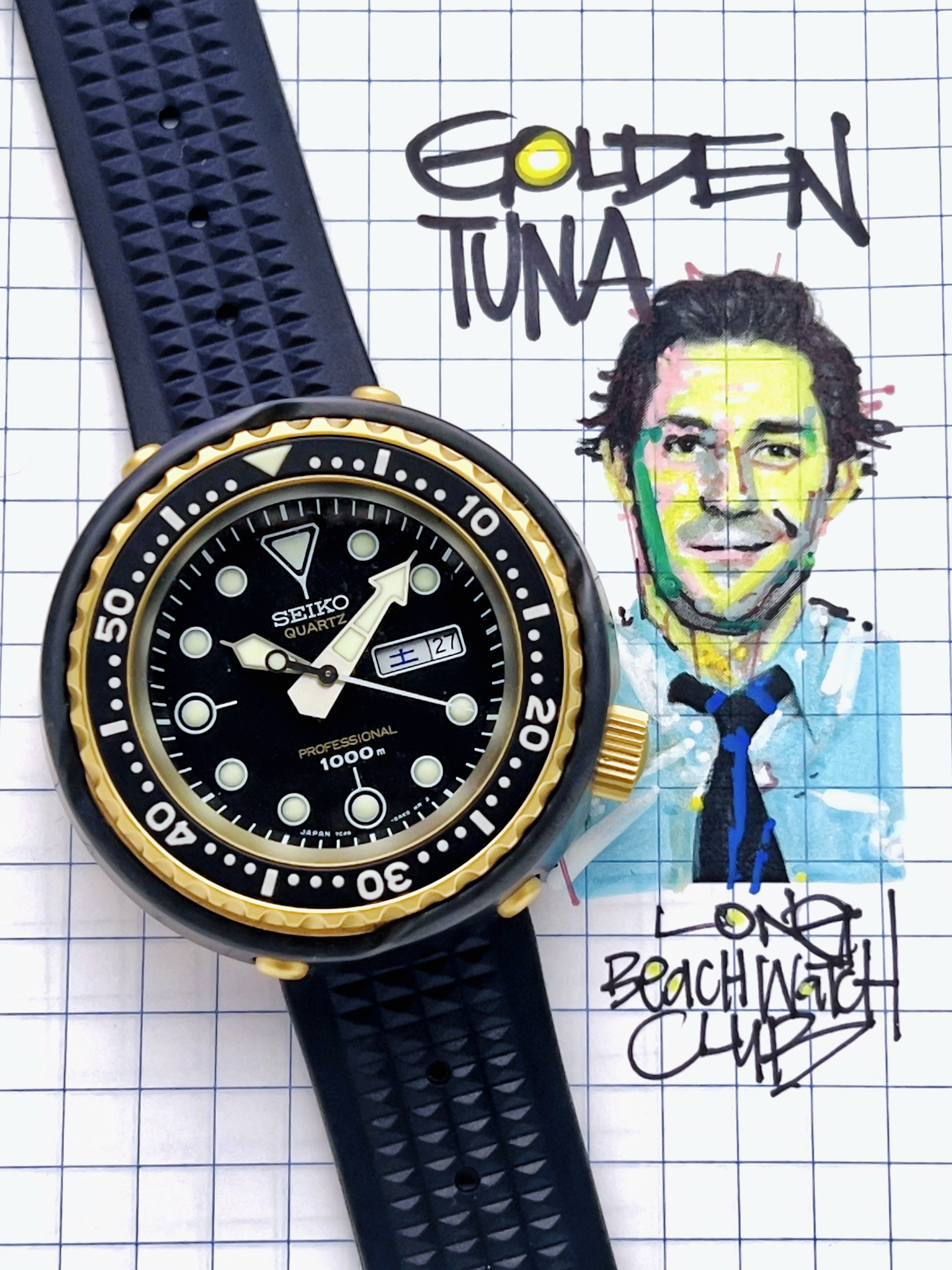 Seiko Marinemaster 1000m Golden Tuna Quartz Diver SBBN040