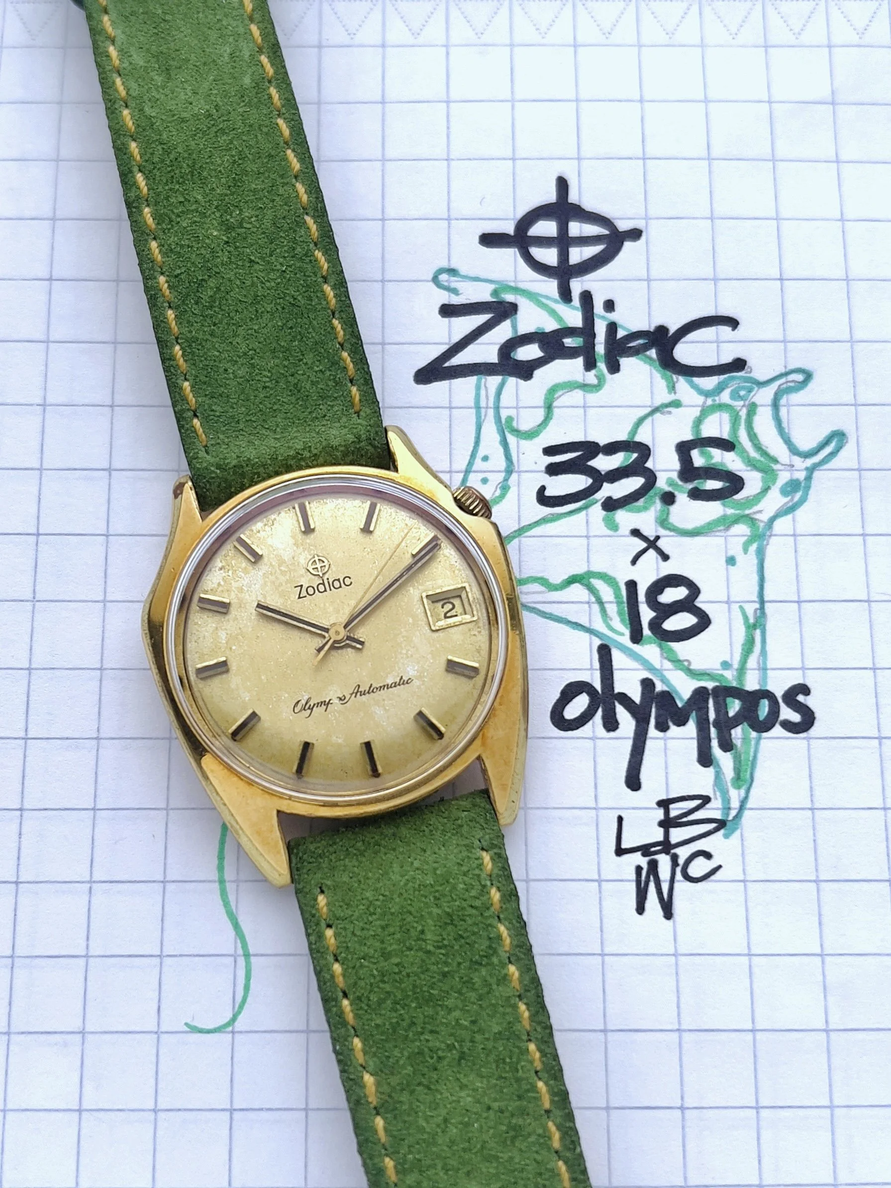 Zodiac Olympos Automatic circa 1970s