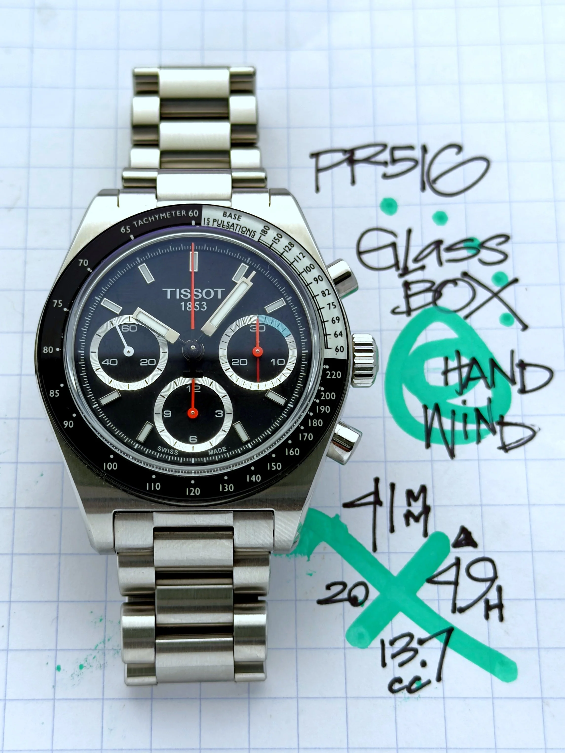 Tissot PR516 Chrono Mechanical 41mm  T149.459.21.051.00
