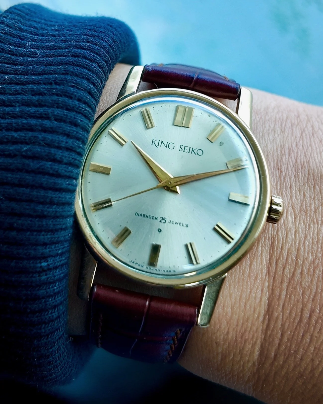 King Seiko First Model Hand-Wound 14K Gold GF circa 1960s
