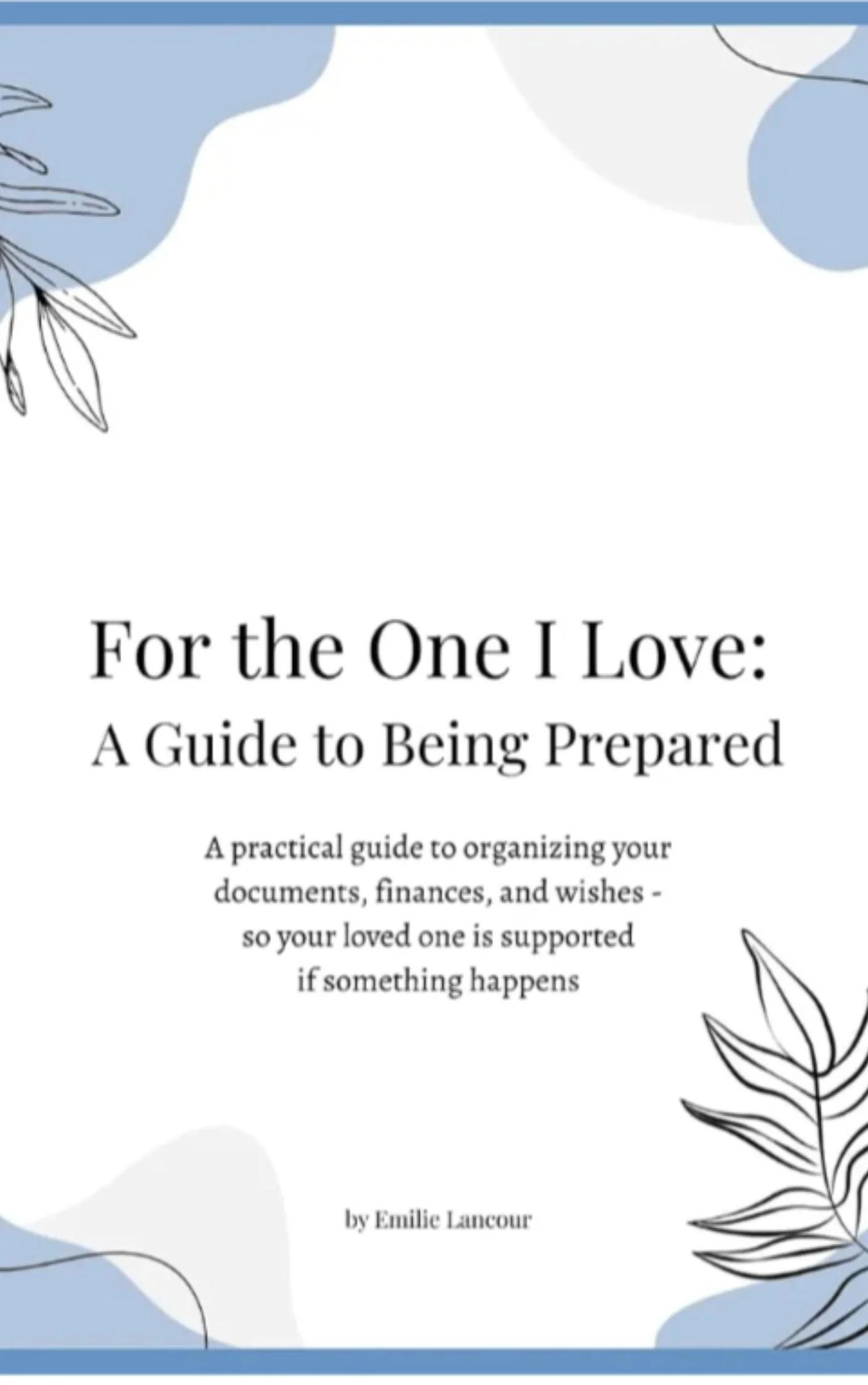  If you want to make life a little easier for those you love, this practical workbook helps organize important information, documents, and wishes before they're needed.