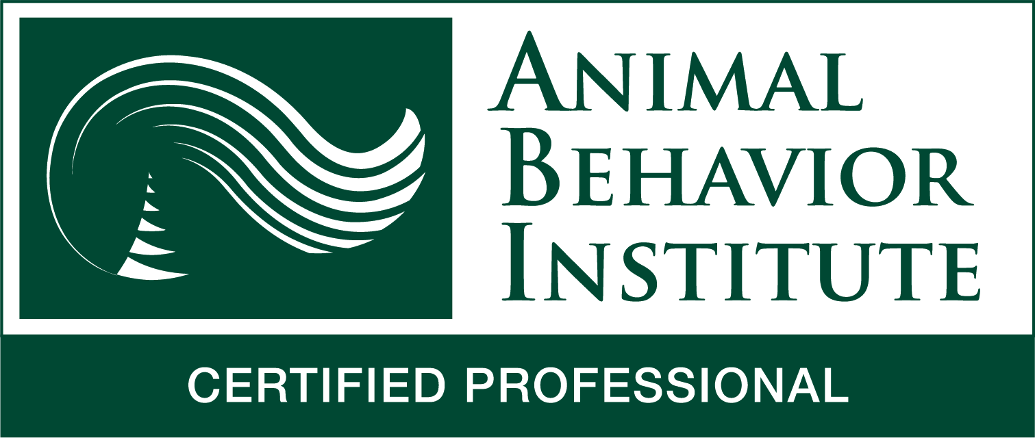 Animal Behavior Institute Certified Professional badge.