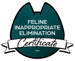 Feline inappropriate elimination certificate badge