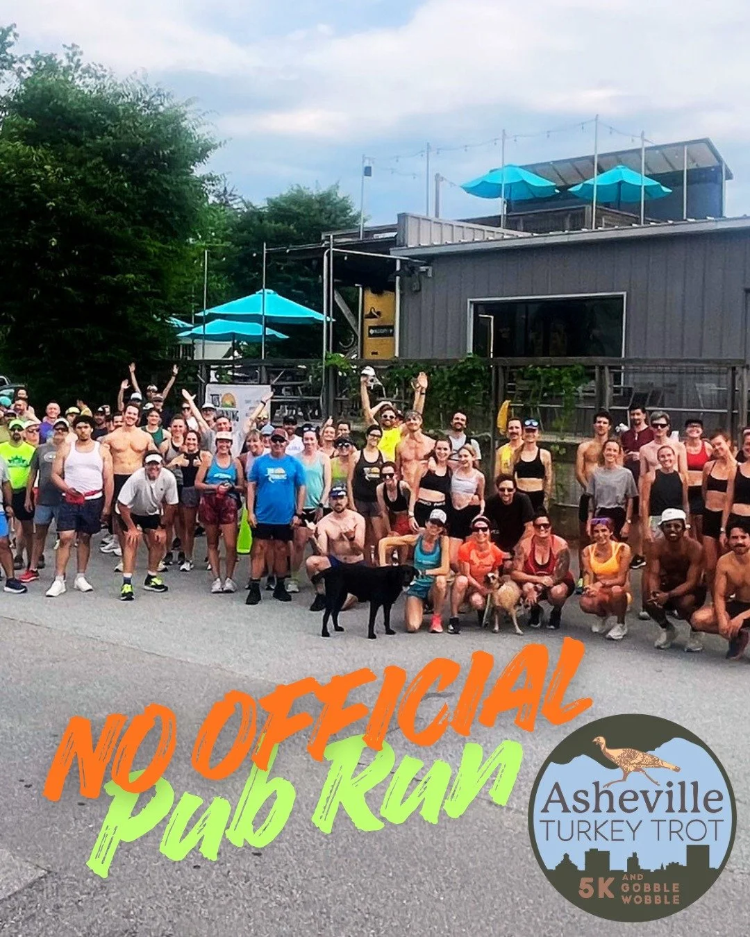 No official Pub Run this week due to the Asheville Turkey Trot! You're welcome to still visit Archetype Brewing and run your own route -- but it will not be staffed by Jus' Running. We will catch you next week! Have a Happy Thanksgiving!