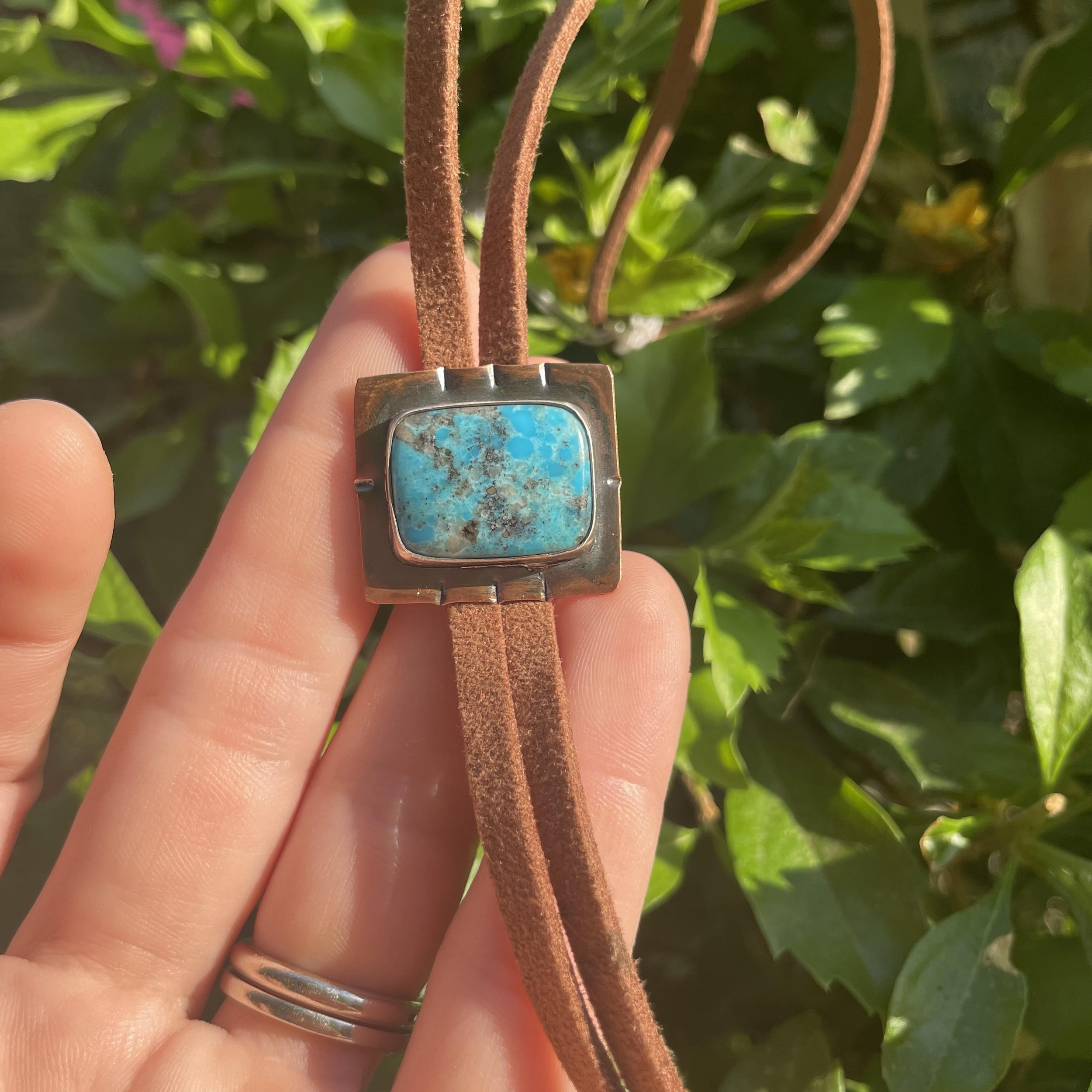 Turquoise Rectangle Bolo