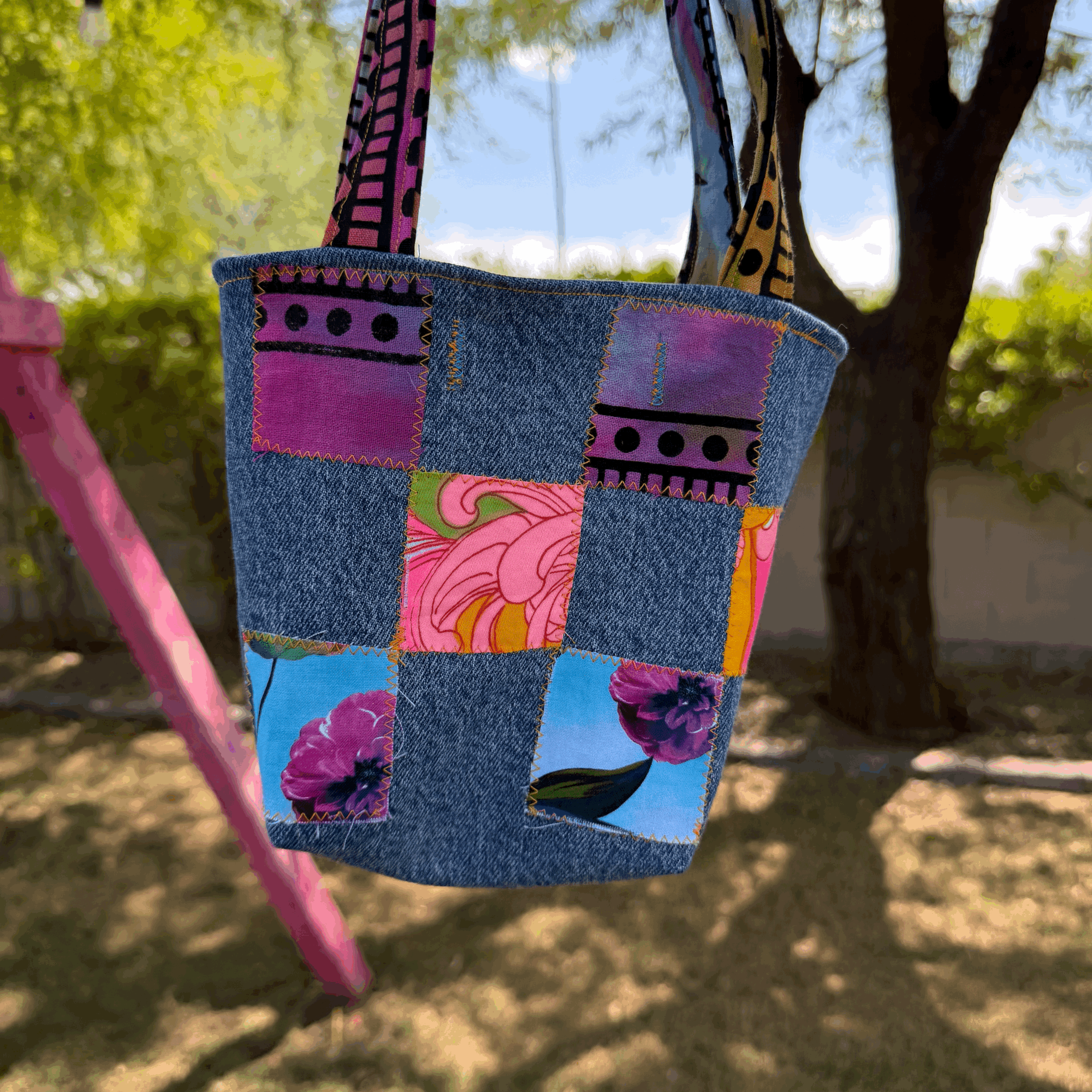 Patchy Pocket Tote