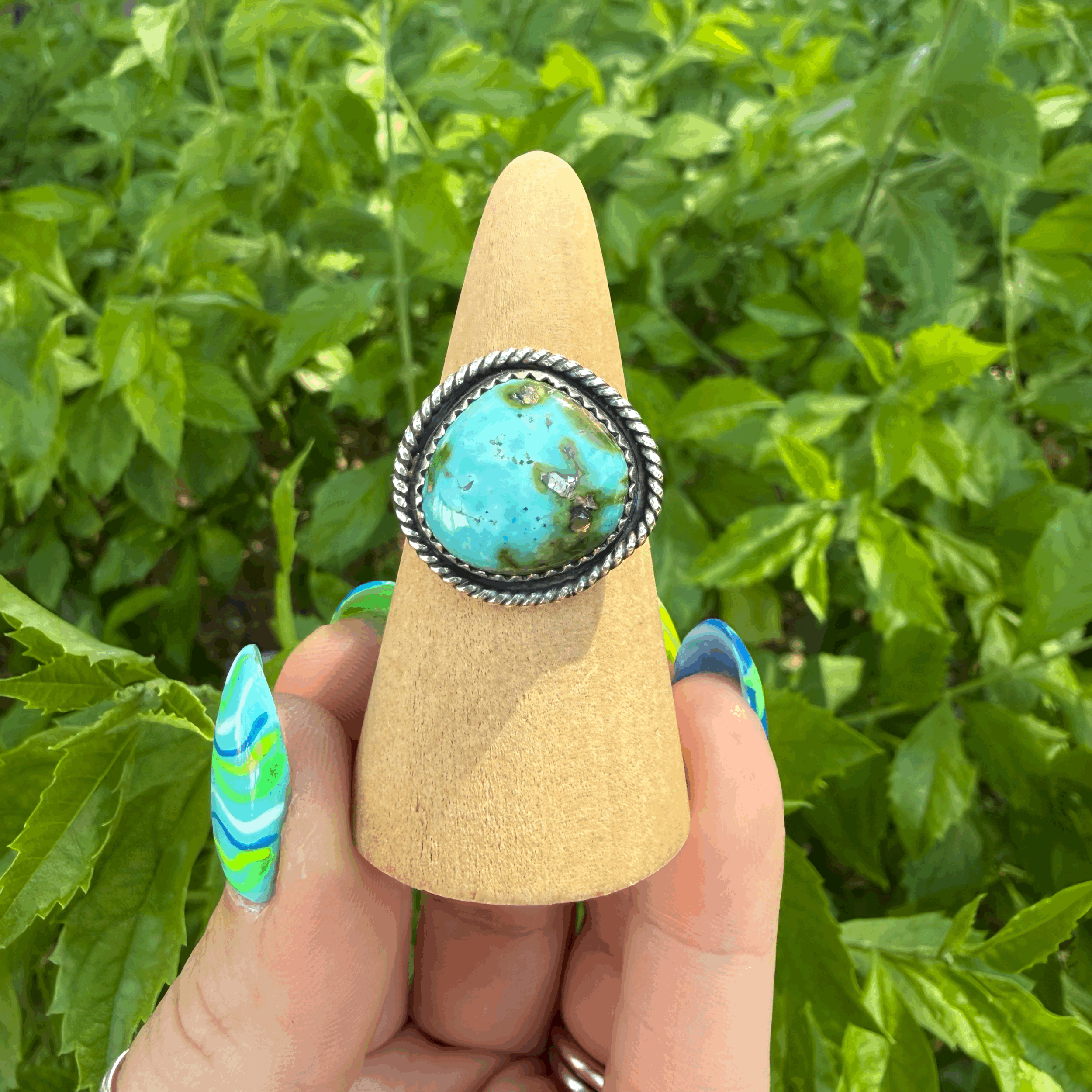 Turquoise Pyrite 7.5