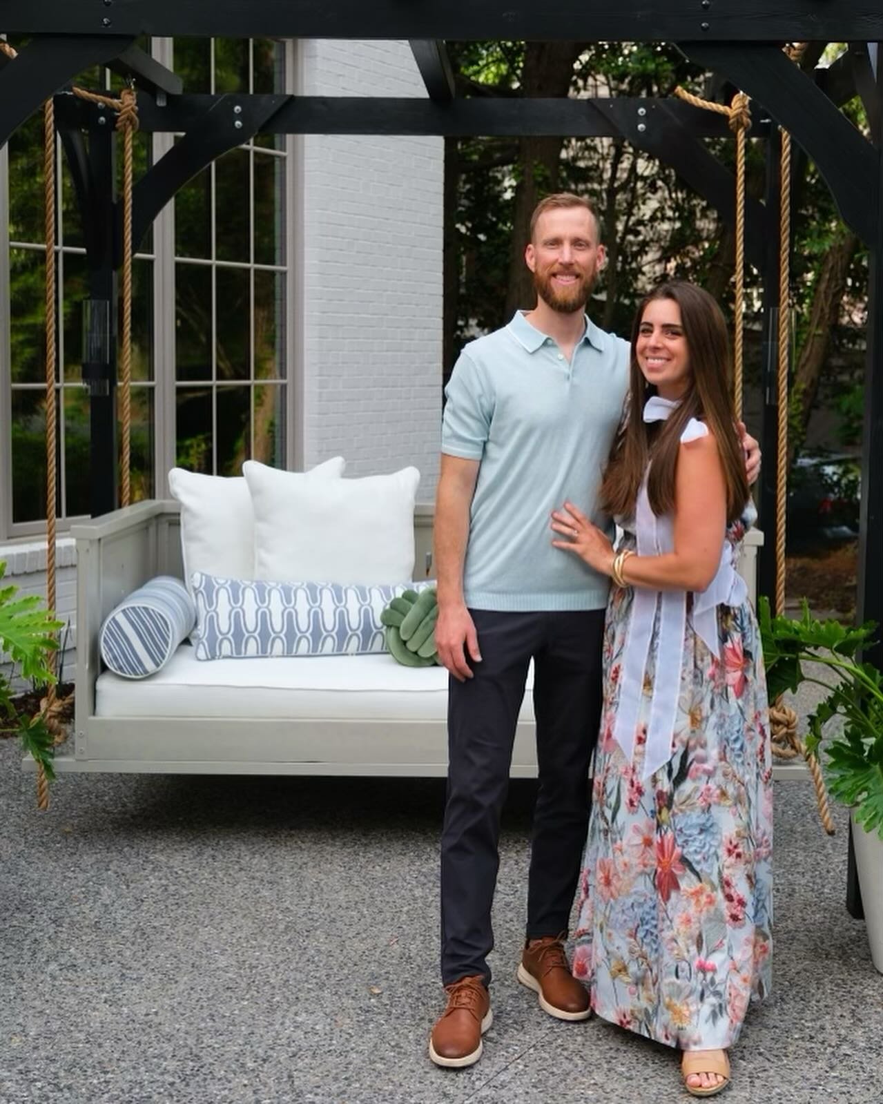 What an absolutely magical night at @southeasternshowhouse put on by @atlantahomesmag !! Special thanks to @jenniferchanaberry for believing in us, to @thibaut_1886 for outfitting our swing with gorgeous fabric, to @shopmelbourneclothing for making m