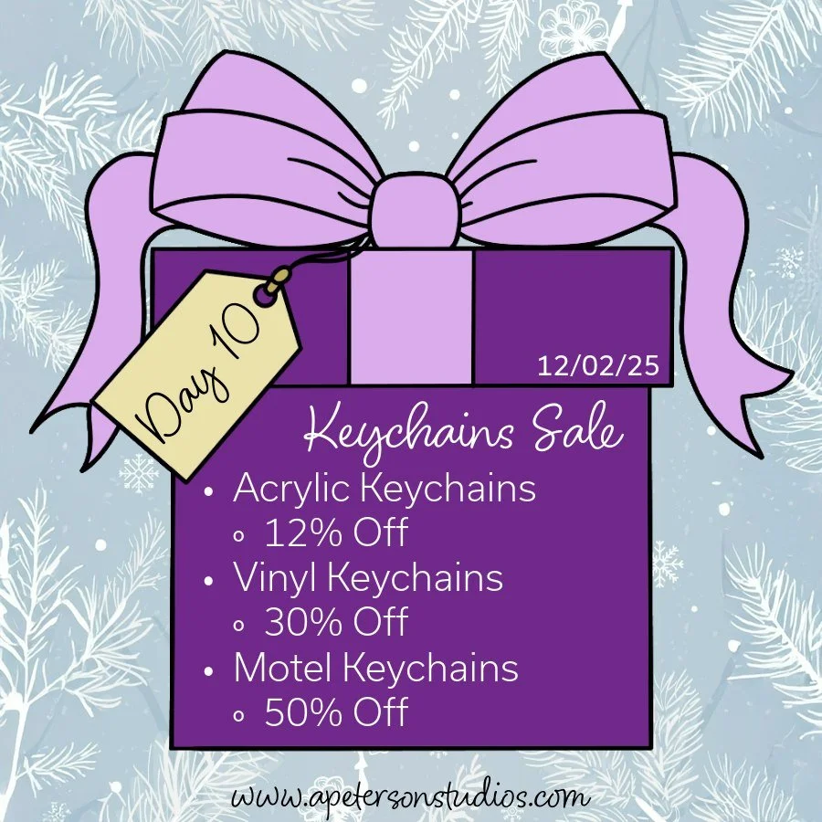 Day 10 out of 12 Days of Gifting shines a spotlight on our vibrant keychain collection! From acrylic charm starters to vinyl classics, motel-inspired badges, and even Spotify-themed accessories, these keychains add a pop of personality wherever you g